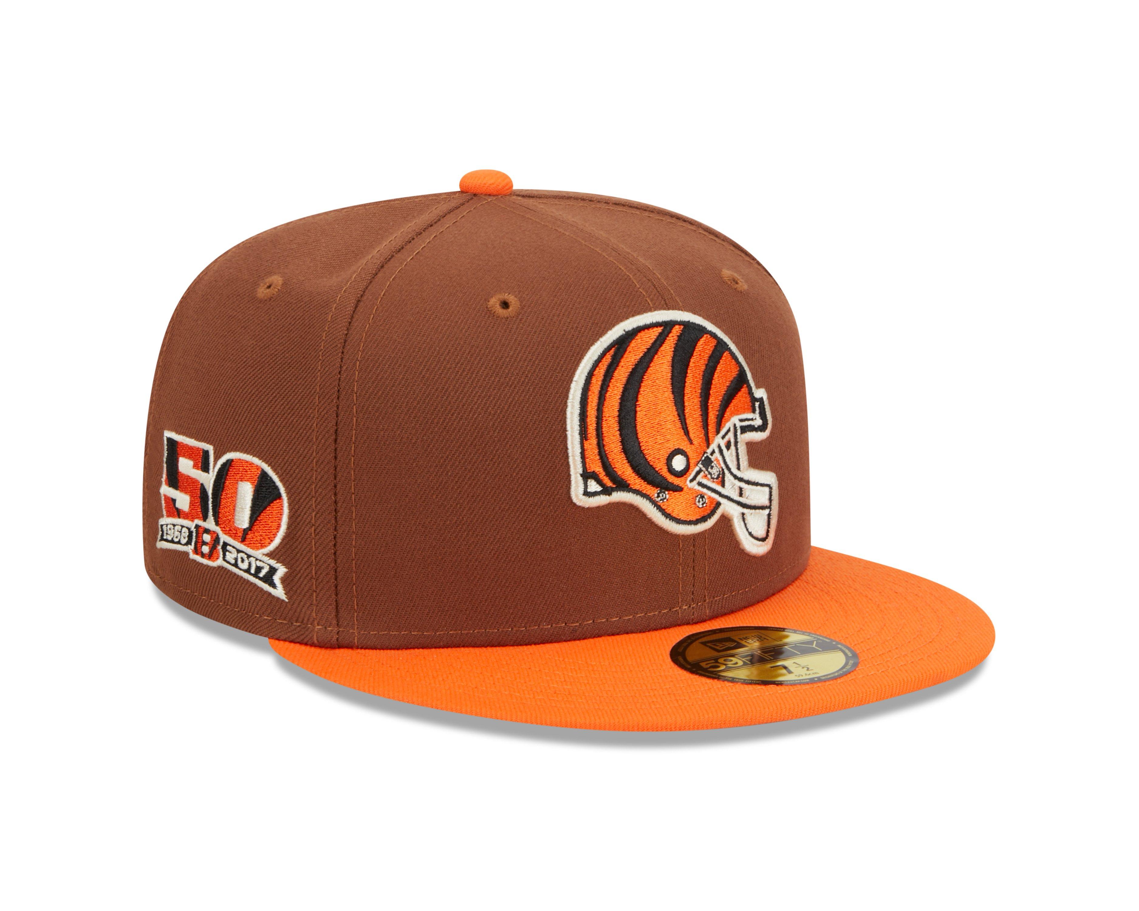 New Era Cincinnati Bengals 59FIFTY Harvest Fitted Hat - Hibbett