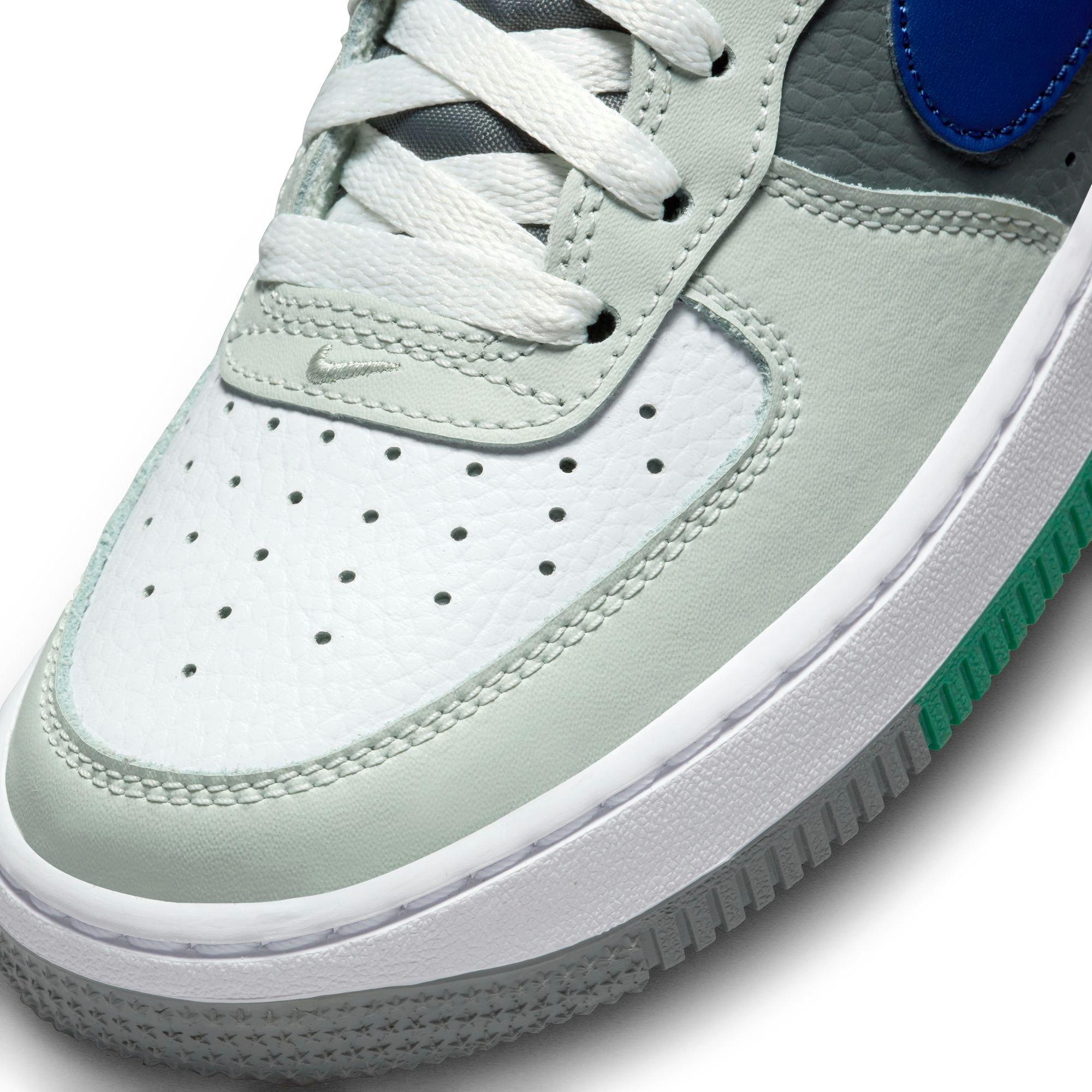 Nike Air Force 1 LV8 2 "Light Silver/Deep Royal Blue/White" Grade School Boys' Shoe - SILVER/BLUE Thumbnail View 7