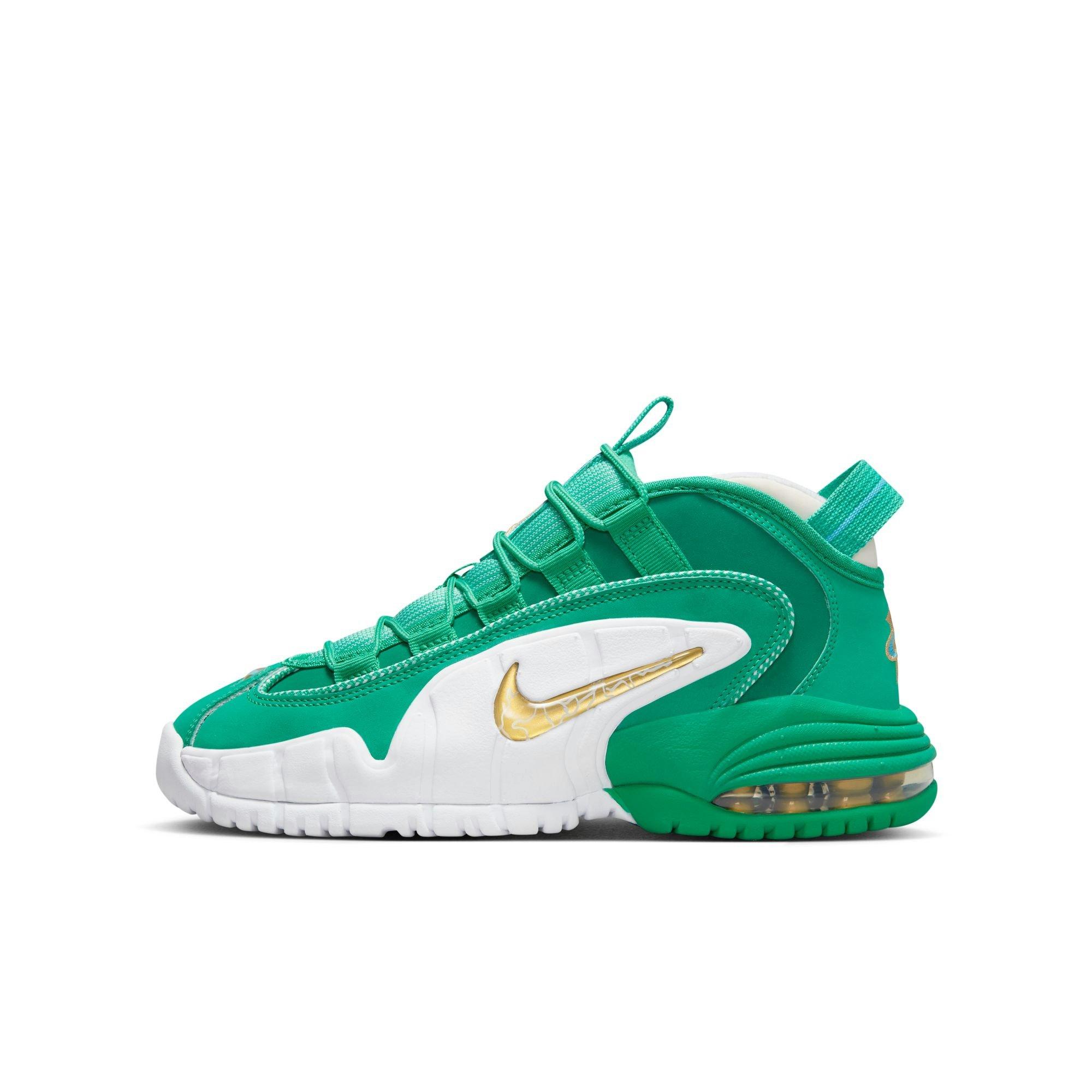 Nike Air Max Penny "Stadium Green" Grade School Kids' Shoe - STADIUM GREEN/METALLIC GOLD/WHITE Thumbnail View 3