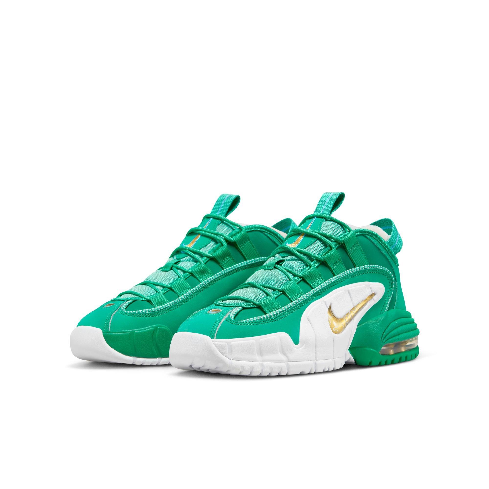 Nike Air Max Penny "Stadium Green" Grade School Kids' Shoe - STADIUM GREEN/METALLIC GOLD/WHITE Thumbnail View 5