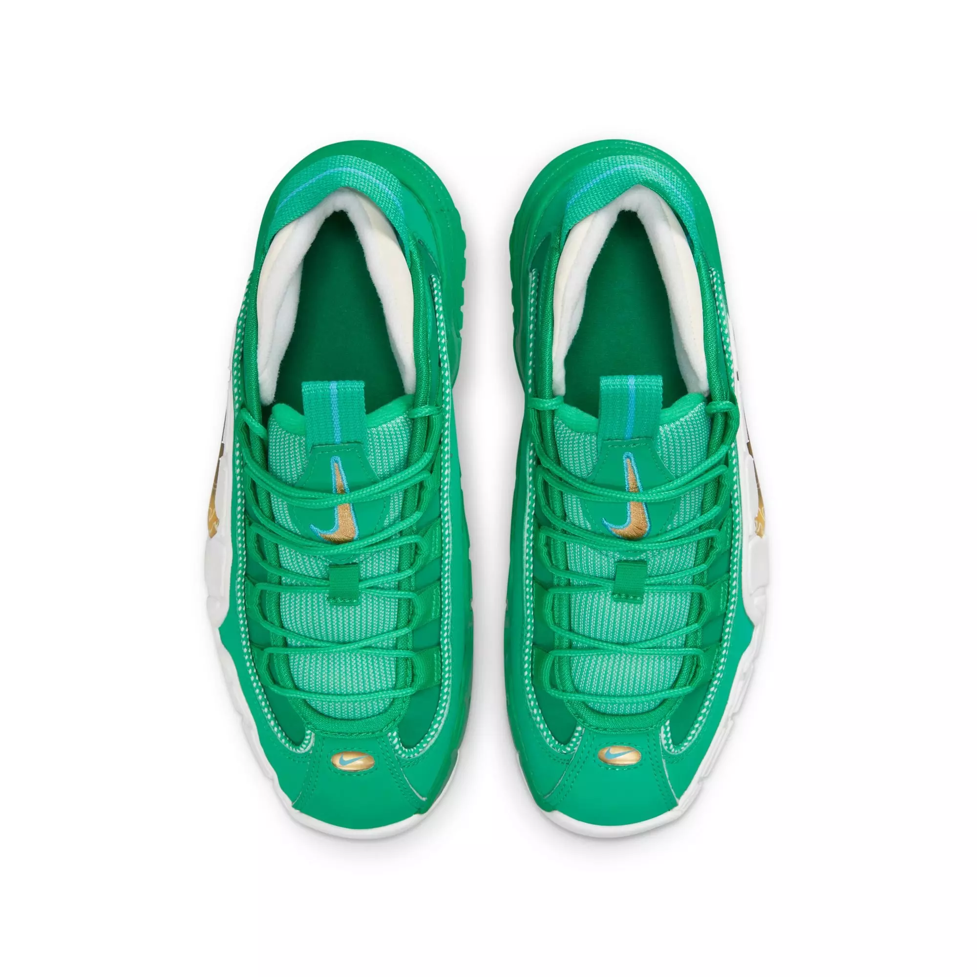 Nike Air Max Penny "Stadium Green" Grade School Kids' Shoe - STADIUM GREEN/METALLIC GOLD/WHITE