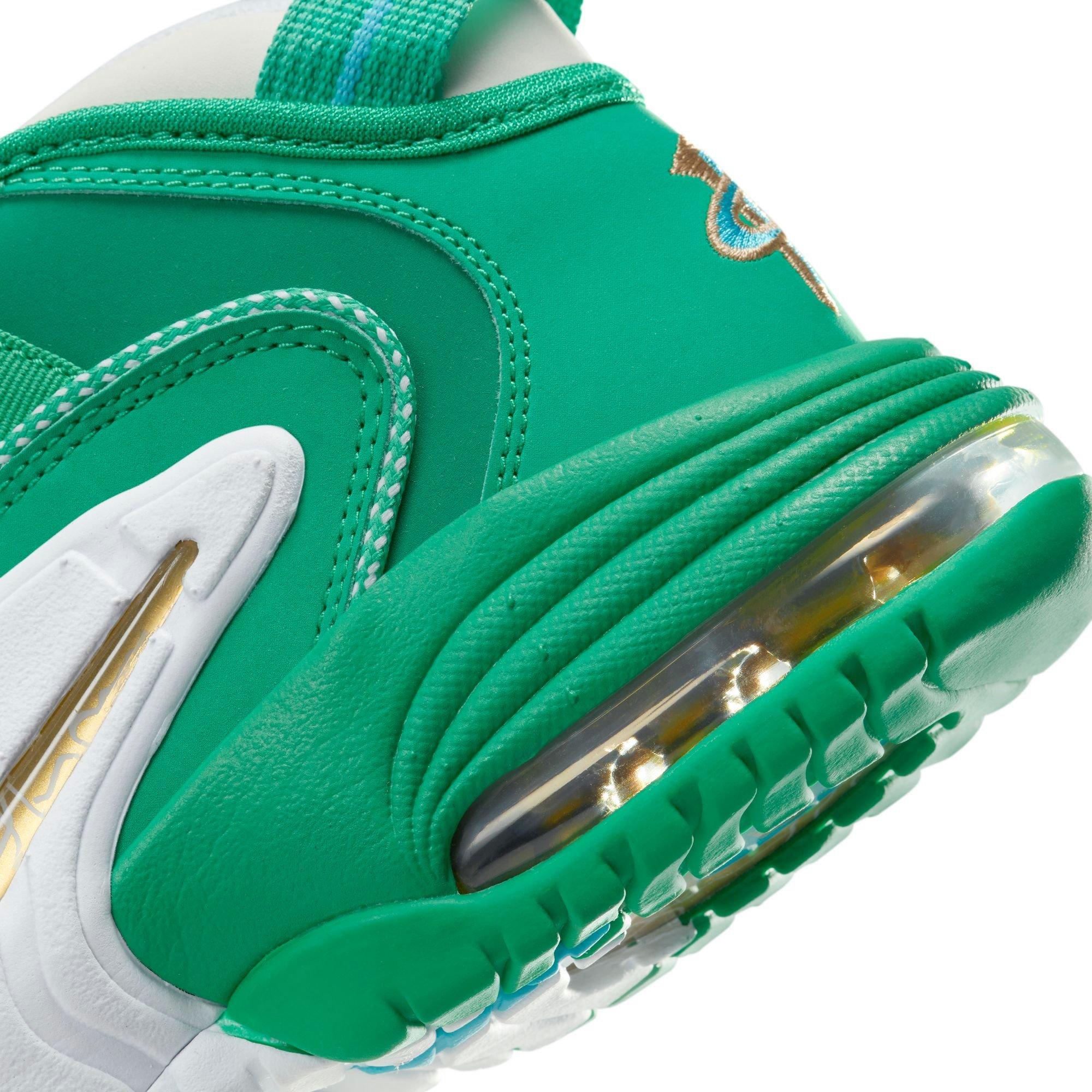 Nike Air Max Penny "Stadium Green" Grade School Kids' Shoe - STADIUM GREEN/METALLIC GOLD/WHITE Thumbnail View 10
