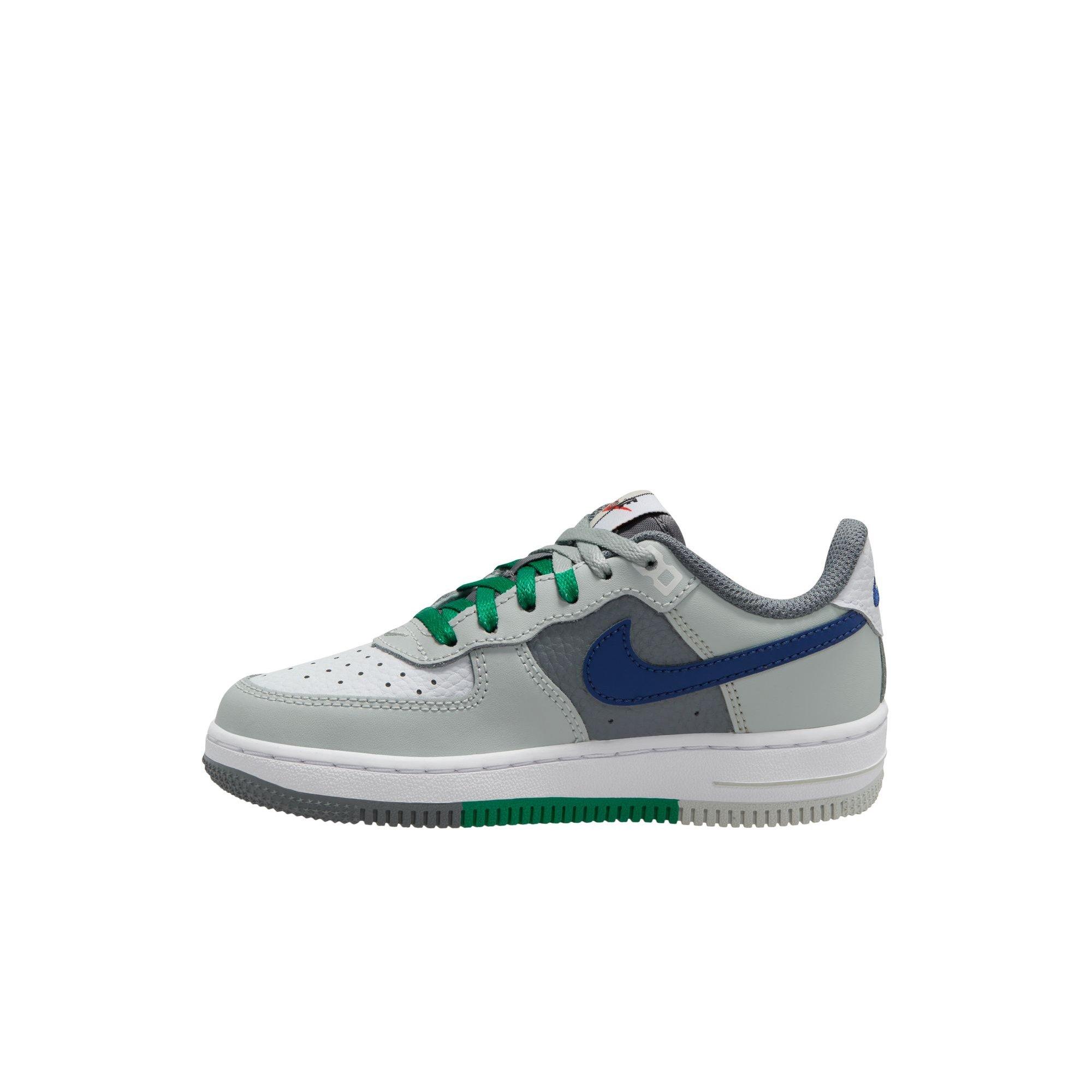 Nike Force 1 LV8 2 "Light Silver/Deep Royal Blue/White" Preschool Boys' Shoe - SILVER/BLUE Thumbnail View 2