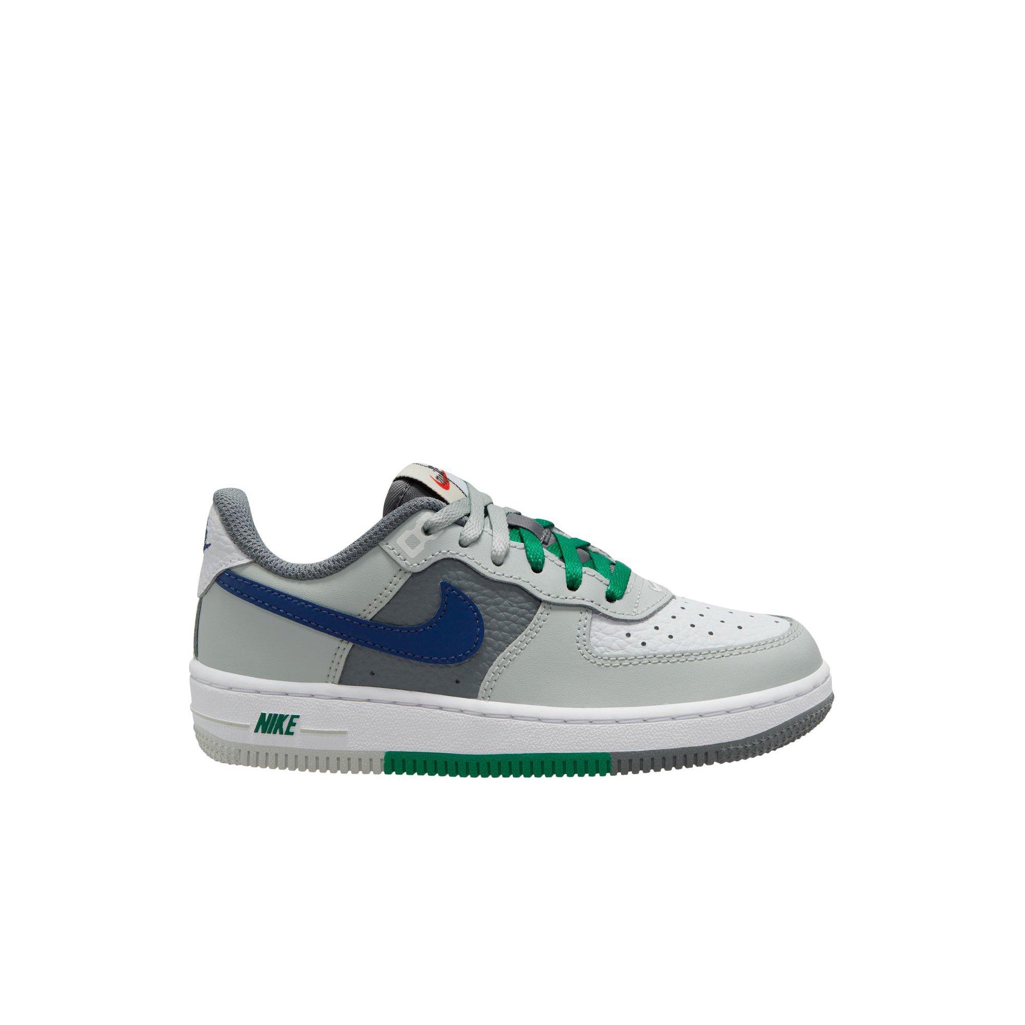 Nike Force 1 LV8 2 "Light Silver/Deep Royal Blue/White" Preschool Boys' Shoe - SILVER/BLUE Thumbnail View 1