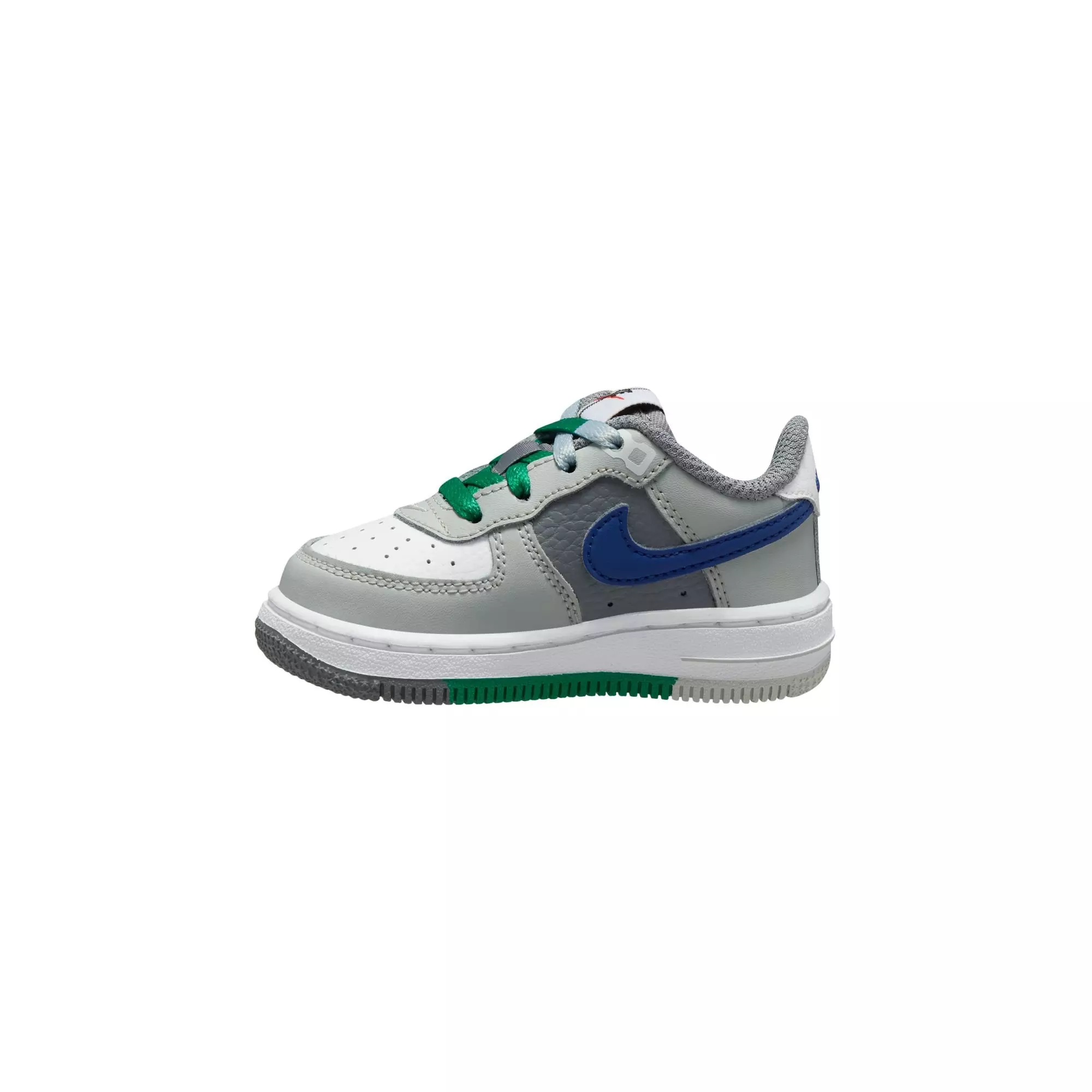 Nike Air Force 1 Low LV8 2 "Light Silver/Deep Royal Blue/White" Toddler Boys' Shoe - SILVER/BLUE