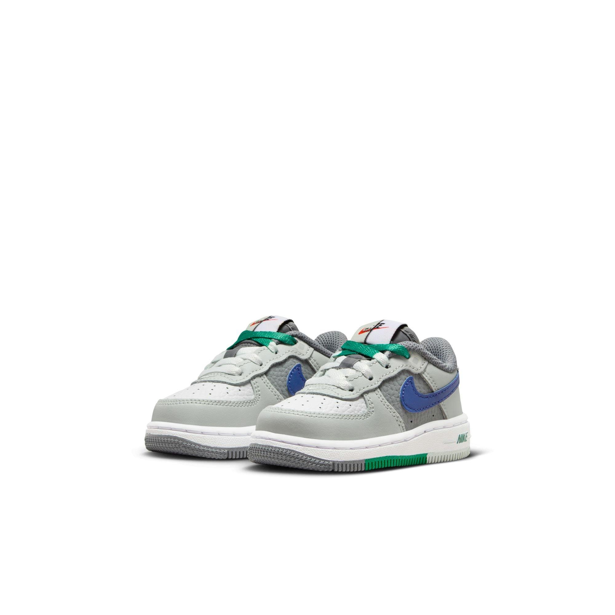 Nike Air Force 1 Low LV8 2 "Light Silver/Deep Royal Blue/White" Toddler Boys' Shoe - SILVER/BLUE Thumbnail View 5