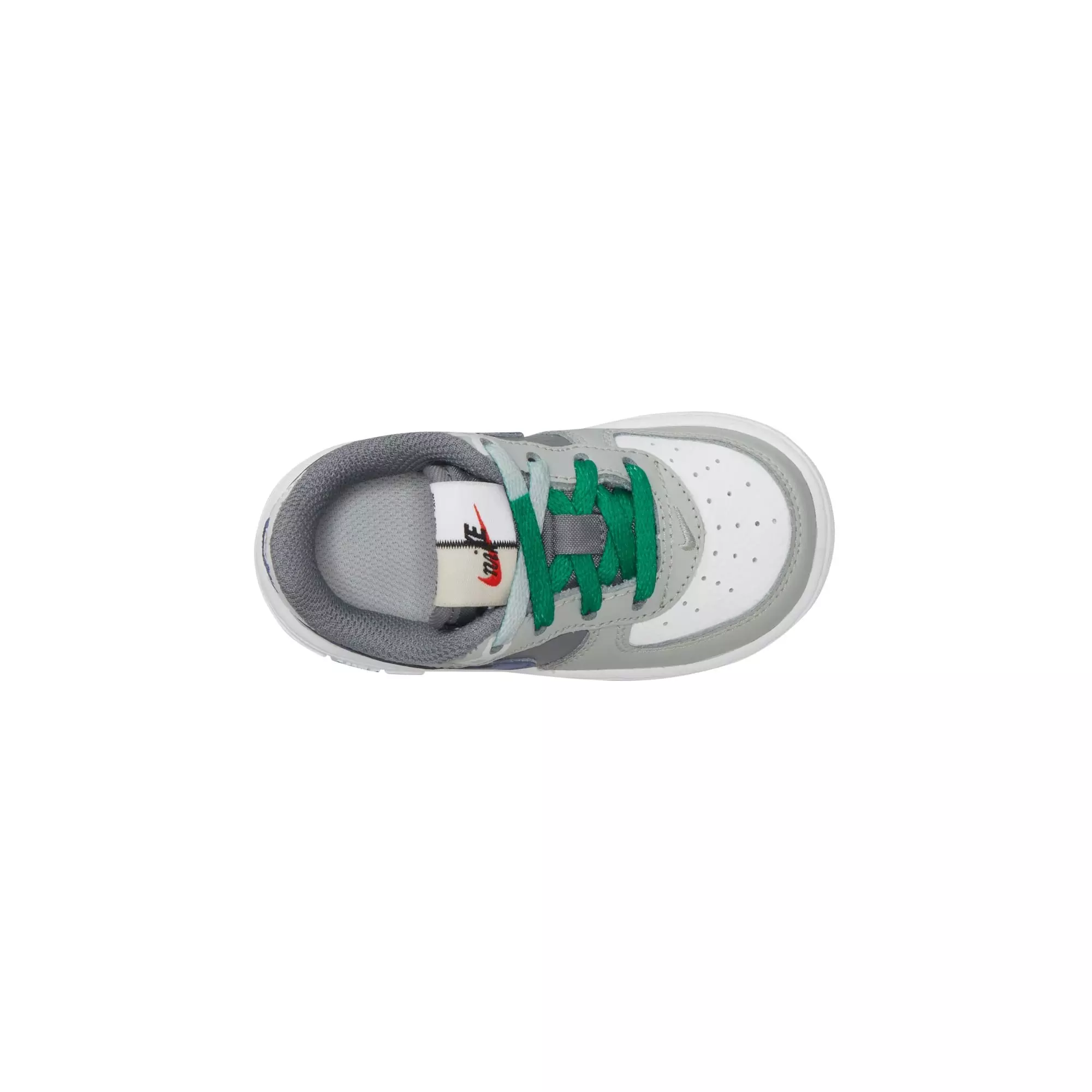 Nike Air Force 1 Low LV8 2 "Light Silver/Deep Royal Blue/White" Toddler Boys' Shoe - SILVER/BLUE