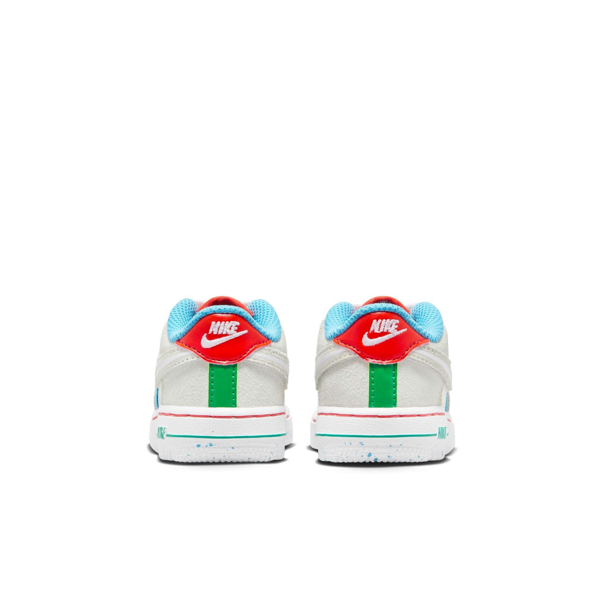 Nike Air Force 1 LV8 "Pale Ivory/White/Picante Red" Toddler Kids' Shoe - PALE IVORY/WHITE/PICANTE RED Thumbnail View 6