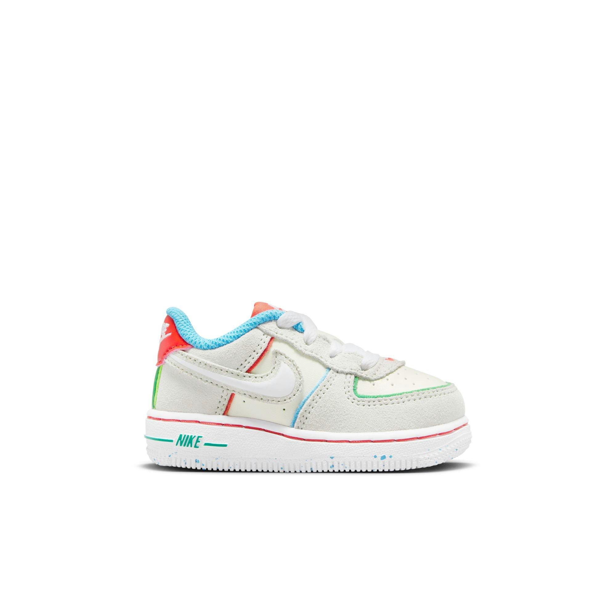 Nike Air Force 1 LV8 "Pale Ivory/White/Picante Red" Toddler Kids' Shoe - PALE IVORY/WHITE/PICANTE RED Thumbnail View 1