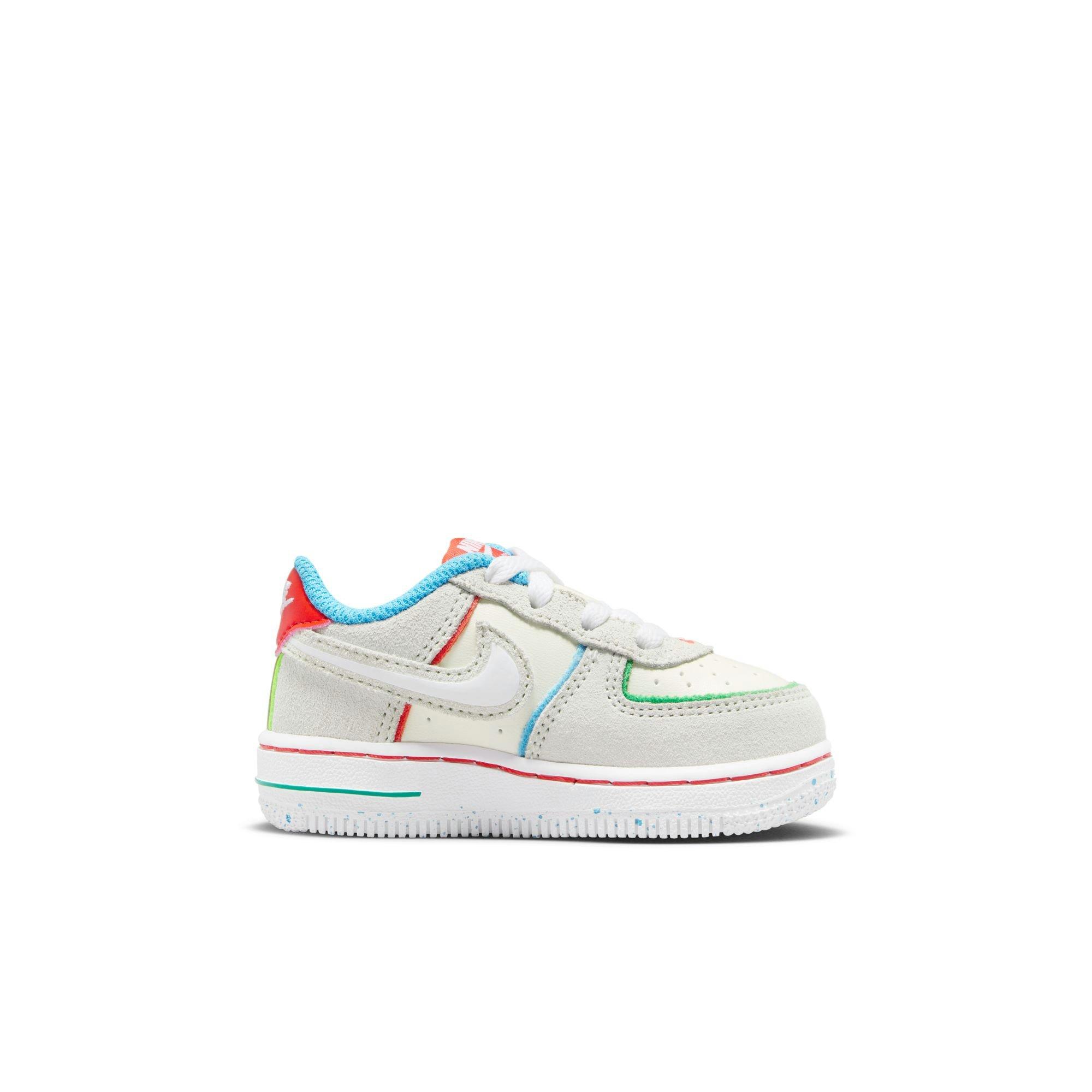 Nike Air Force 1 LV8 "Pale Ivory/White/Picante Red" Toddler Kids' Shoe - PALE IVORY/WHITE/PICANTE RED Thumbnail View 2