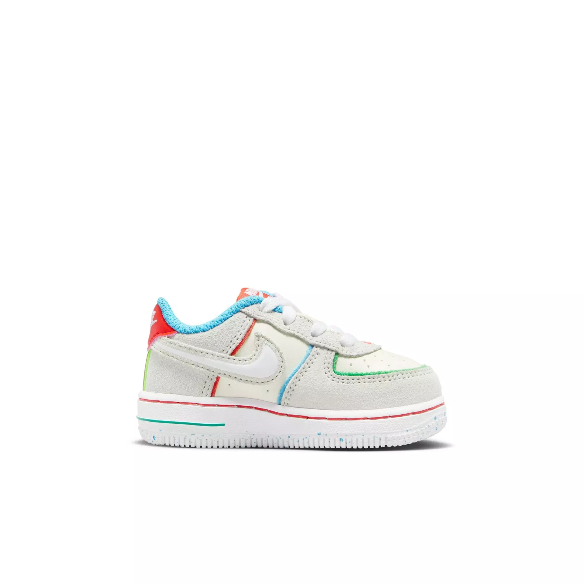 Nike Air Force 1 LV8 "Pale Ivory/White/Picante Red" Toddler Kids' Shoe - PALE IVORY/WHITE/PICANTE RED