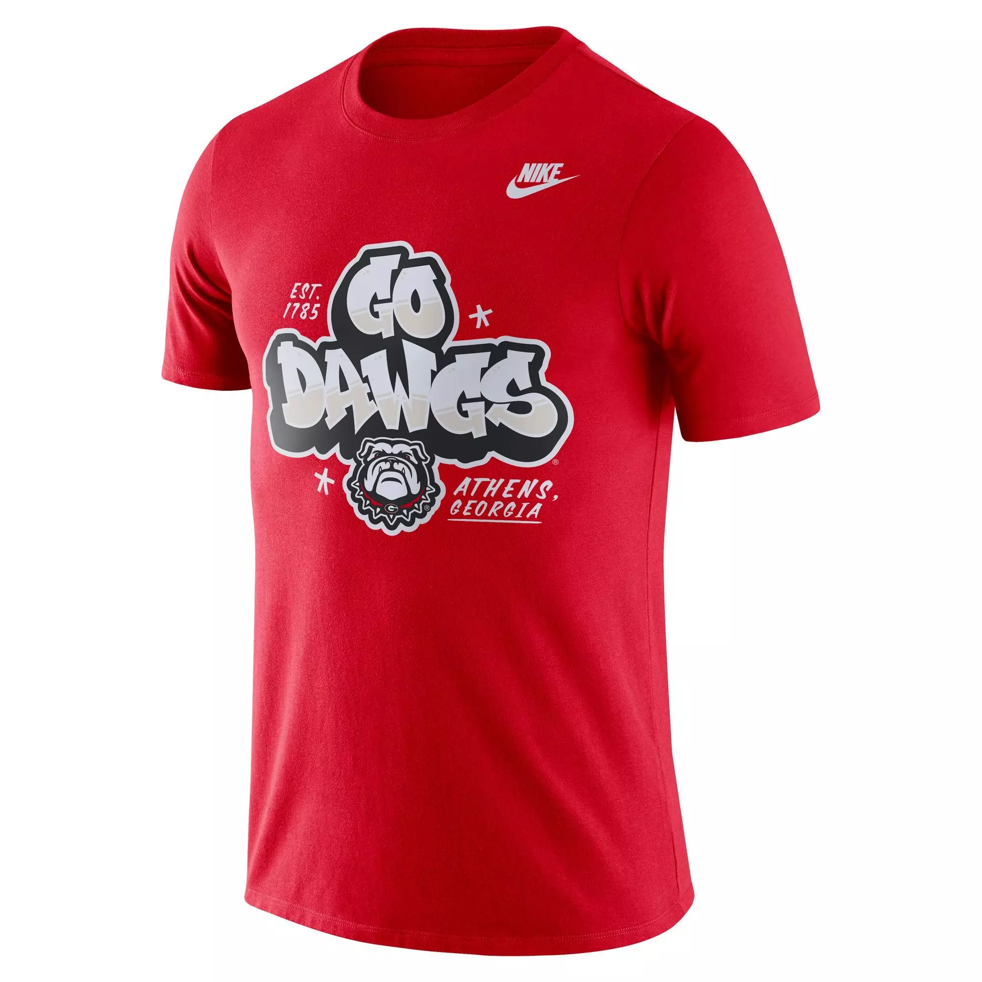 Nike Men's Georgia Bulldogs Tri-Blend Loud and Proud Short Sleeve Top - RED