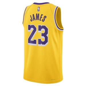Nike Men's Los Angeles Lakers Lebron James Icon Edition Dri-FIT NBA Swingman Jersey