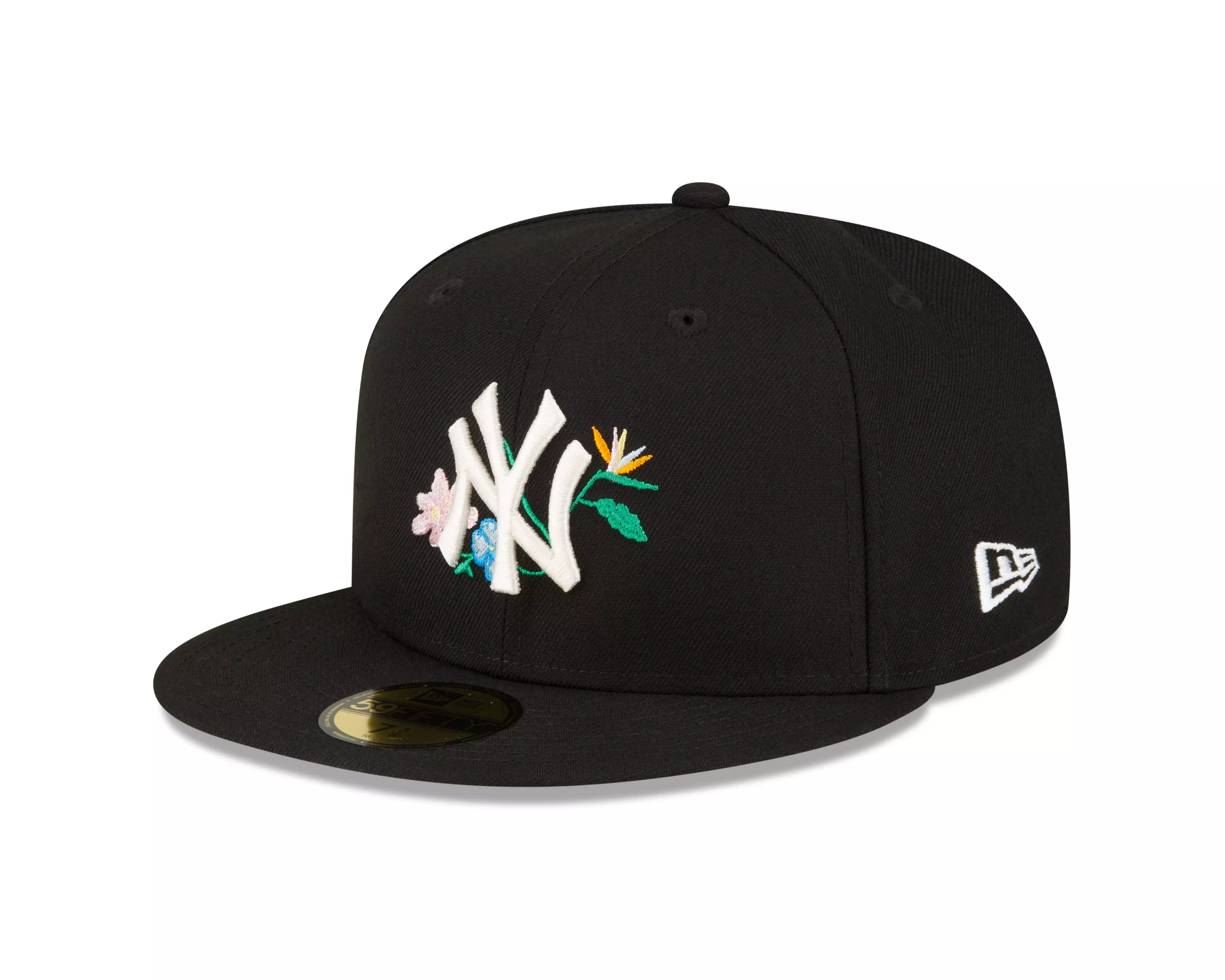 New Era New York Yankees 59FIFTY Fitted Hat-Floral Black - BLACK