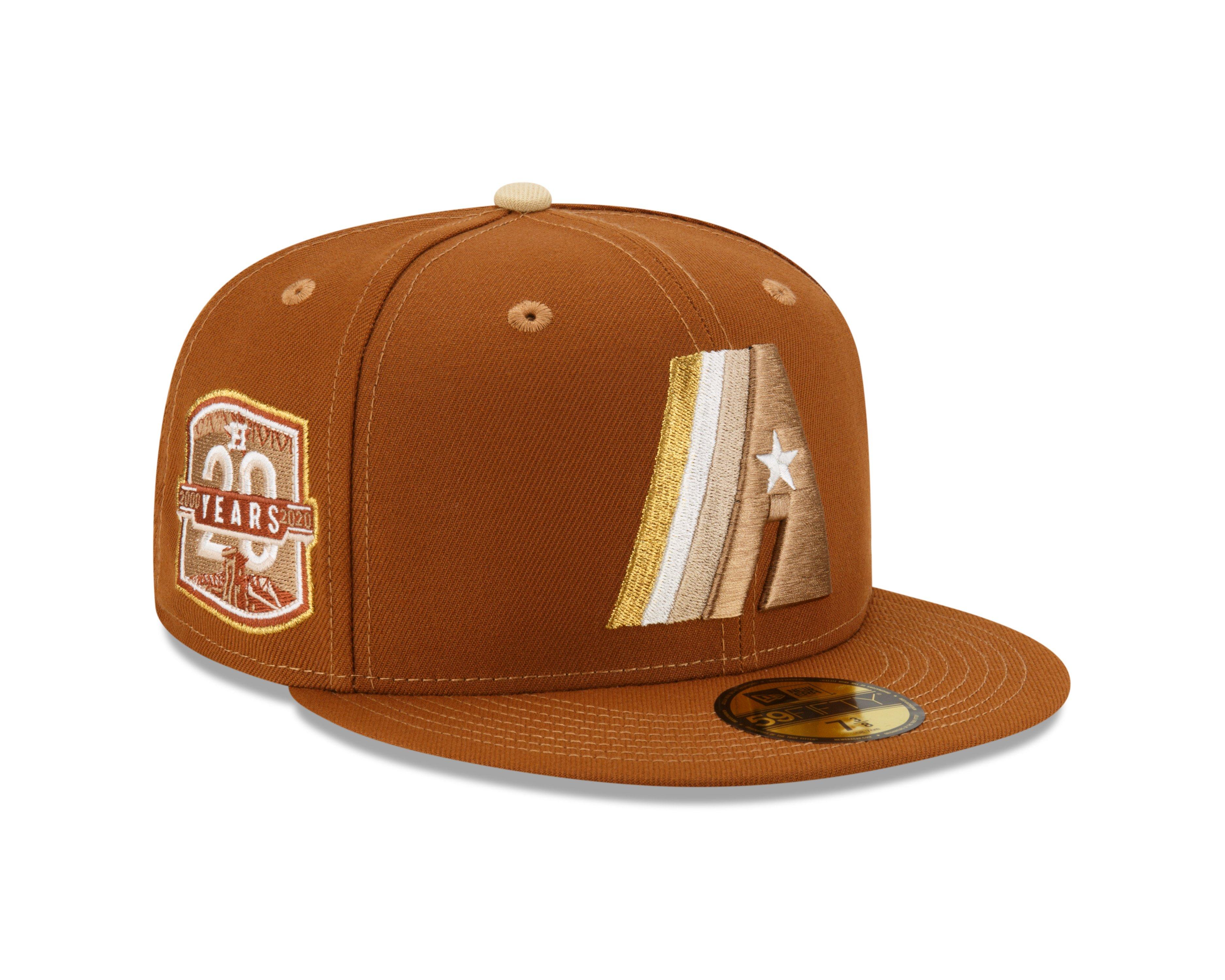 New Era Houston Astros 59FIFTY Cooperstown Fitted Hat-Toasted Peanut