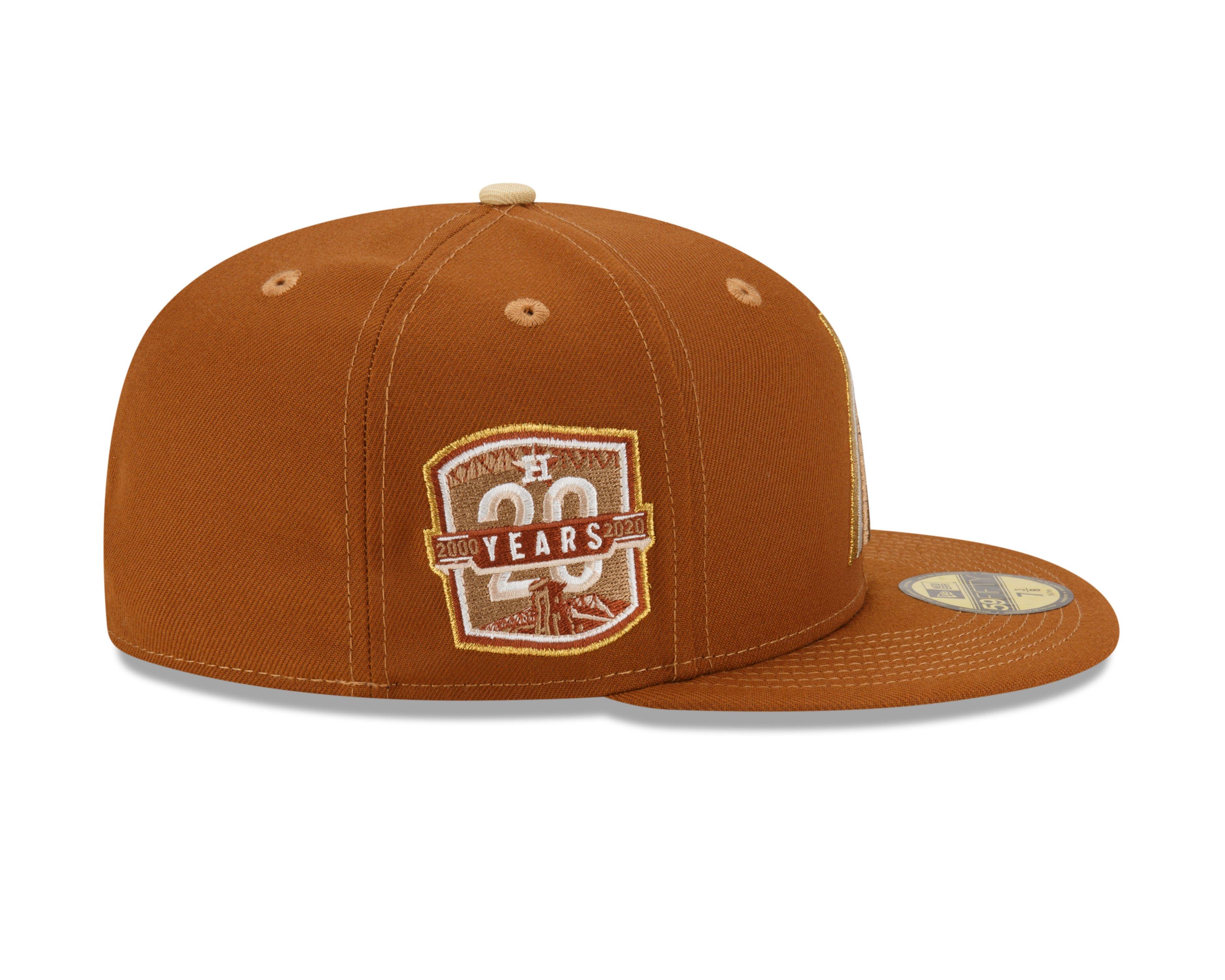 New Era Houston Astros 59FIFTY Cooperstown Fitted Hat-Toasted Peanut