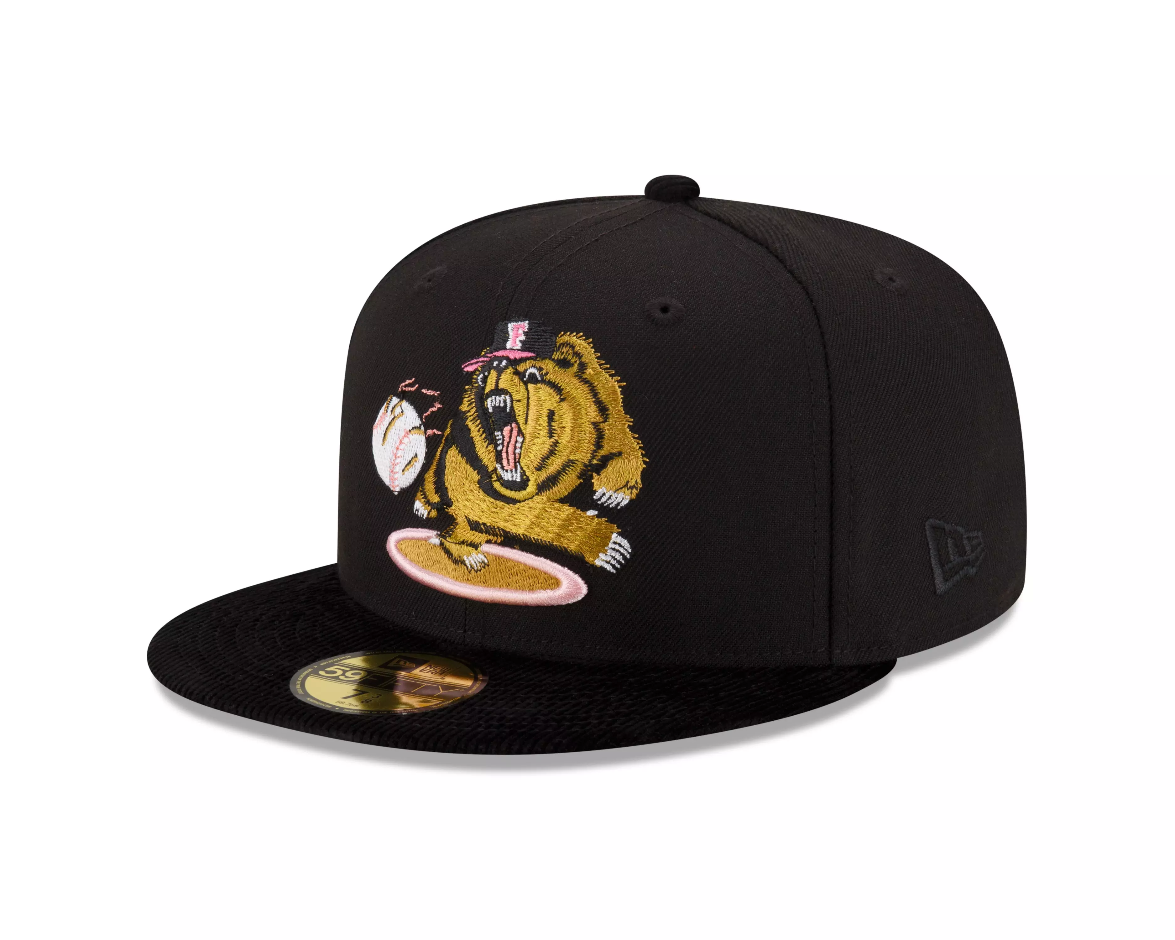 New Era Fresno Grizzlies 59FIFTY Fitted Hat-Black - BLACK