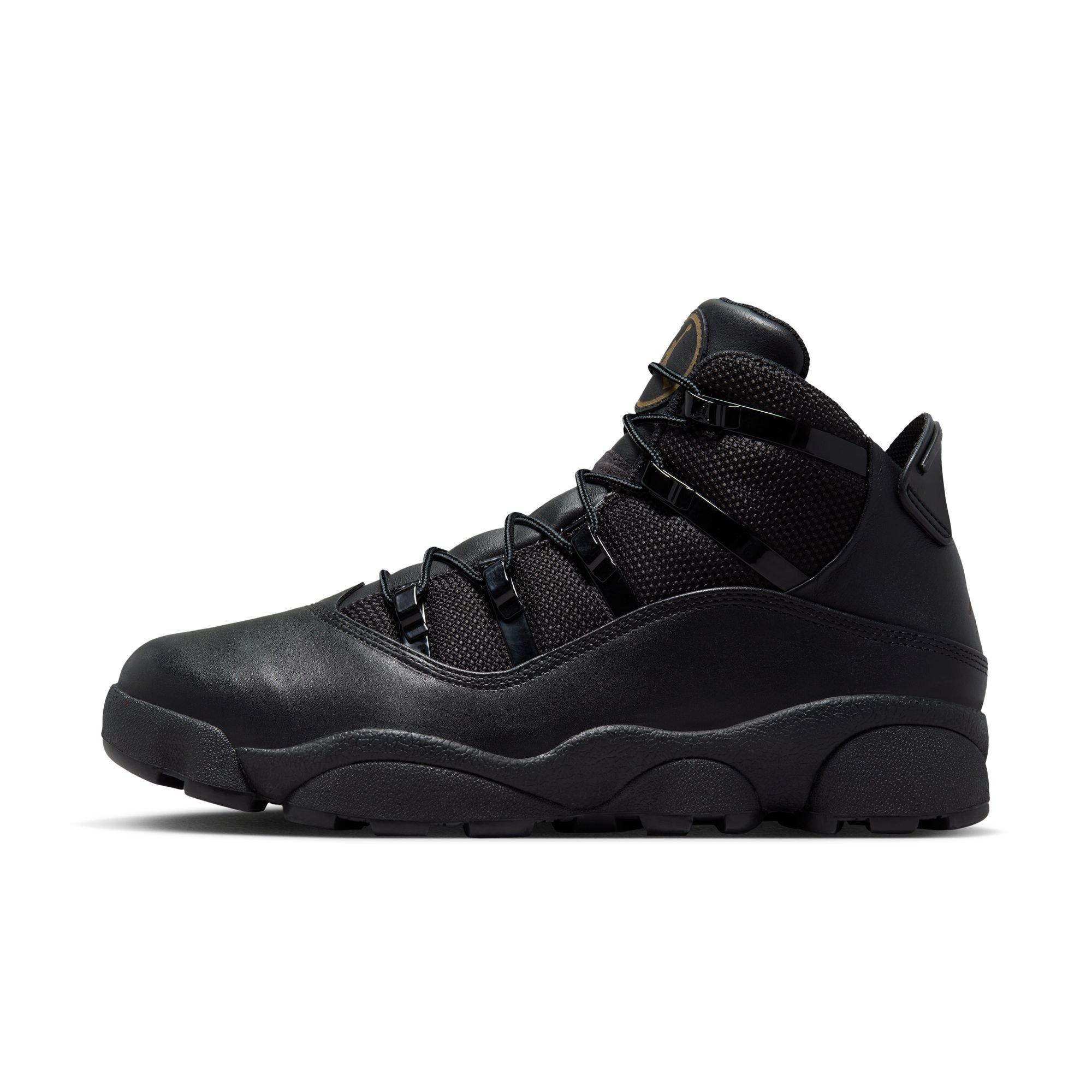 Jordan Winterized 6 Rings "Black/Rustic" Men's Boot - BLACK Thumbnail View 3