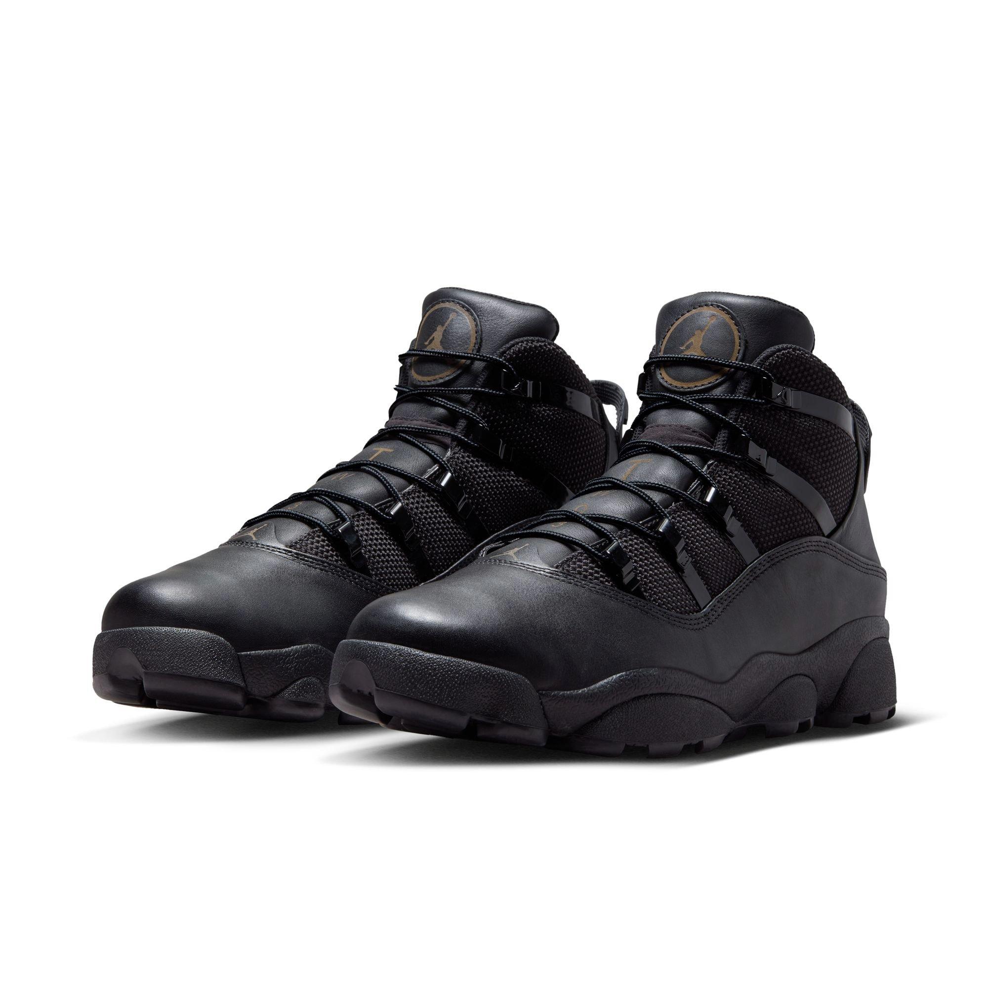 Jordan Winterized 6 Rings "Black/Rustic" Men's Boot - BLACK Thumbnail View 5