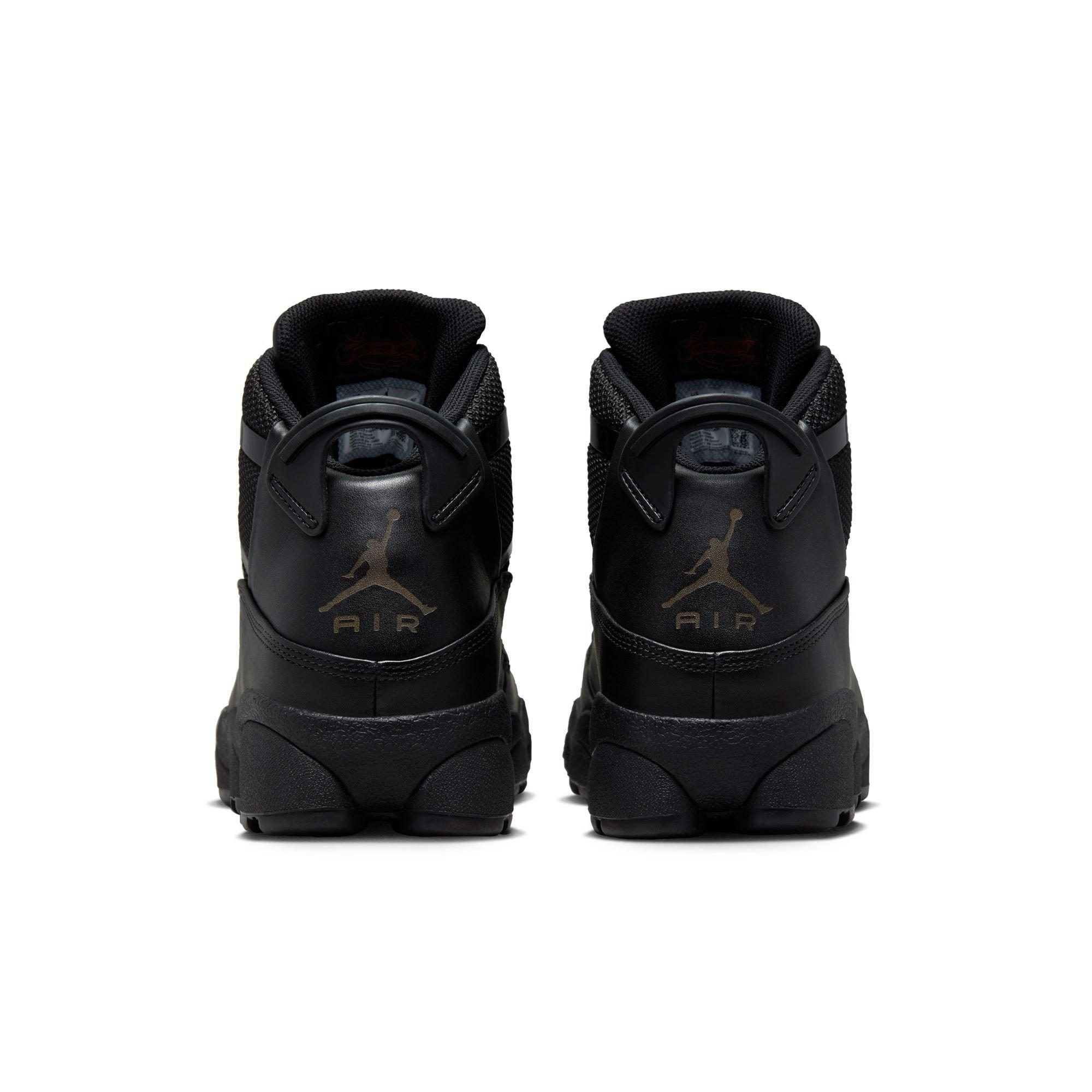 Jordan Winterized 6 Rings "Black/Rustic" Men's Boot - BLACK Thumbnail View 6