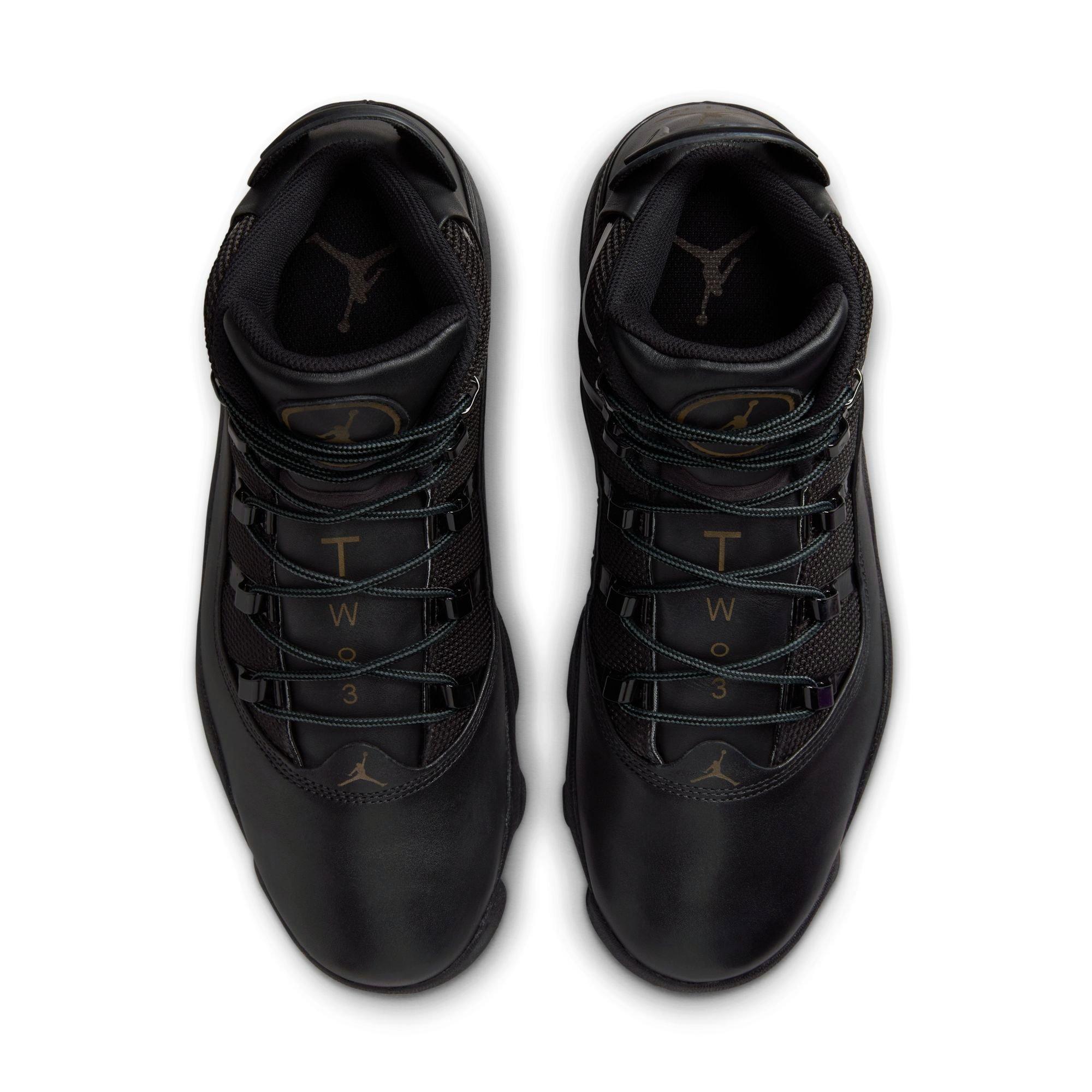 Jordan Winterized 6 Rings "Black/Rustic" Men's Boot - BLACK Thumbnail View 7