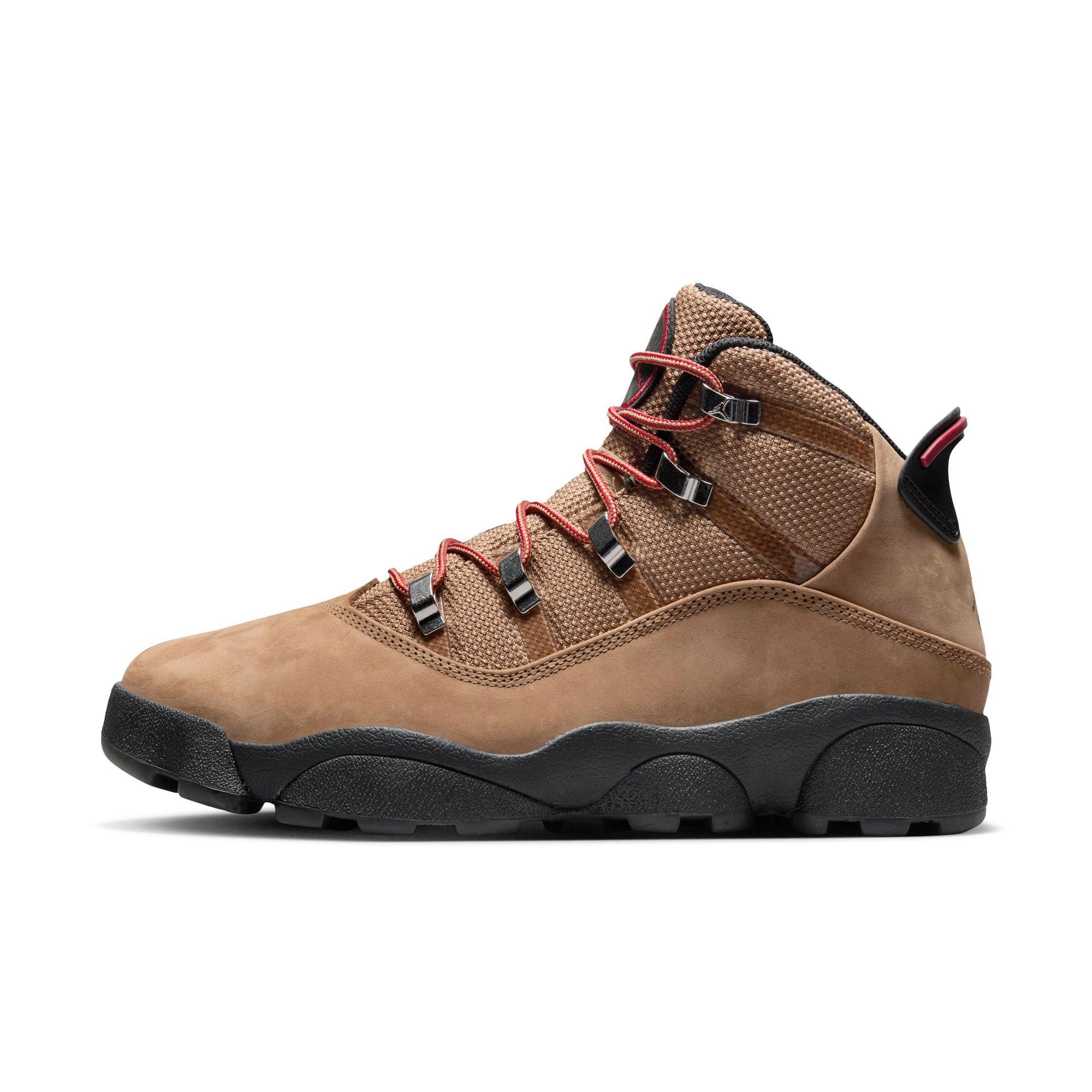 Jordan Winterized 6 Rings Men's "Rocky Tan/Black/Red" Boot