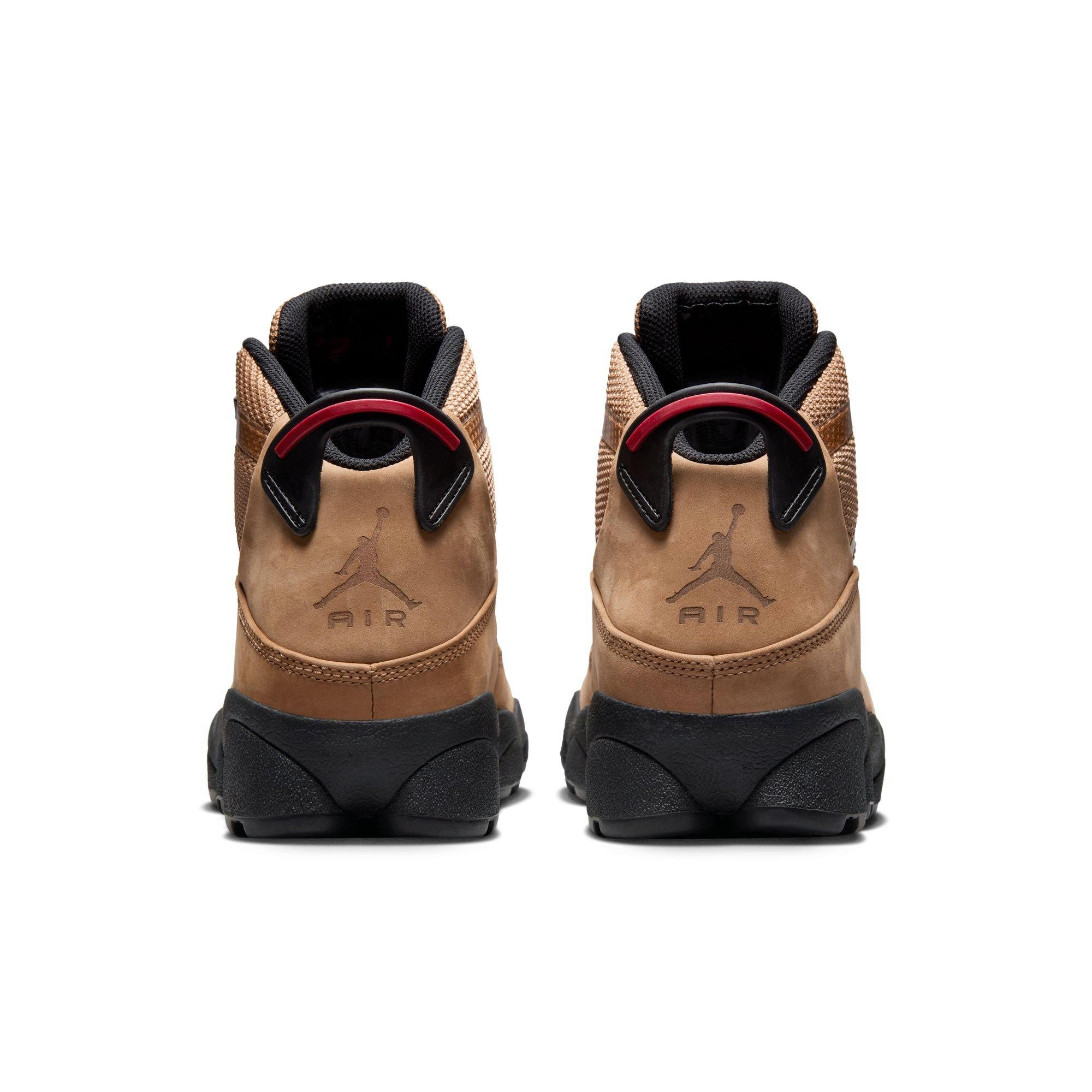 Jordan Winterized 6 Rings Men's "Rocky Tan/Black/Red" Boot