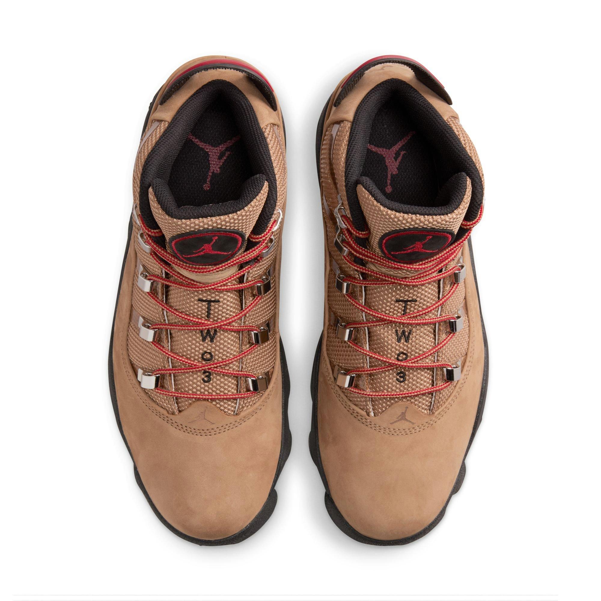 Jordan Winterized 6 Rings "Rocky Tan/Black/Red" Men's Boot - TAN Thumbnail View 7