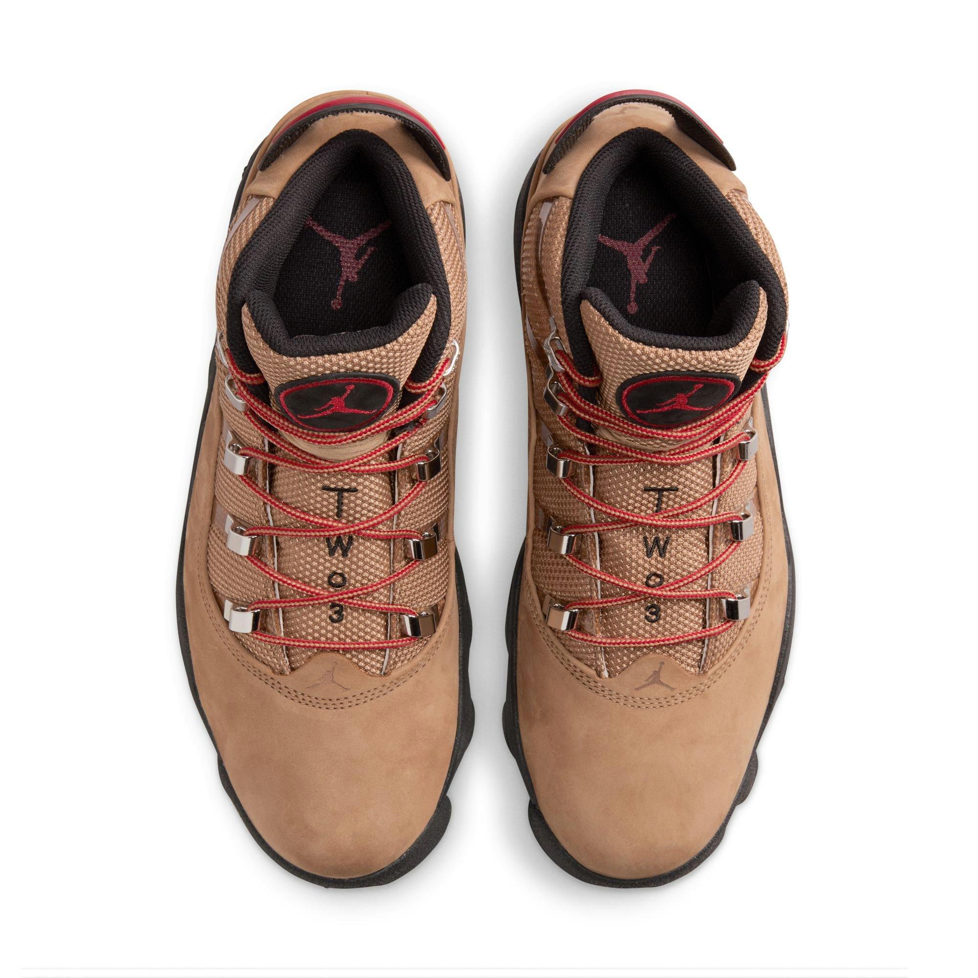 Jordan Winterized 6 Rings Men's "Rocky Tan/Black/Red" Boot