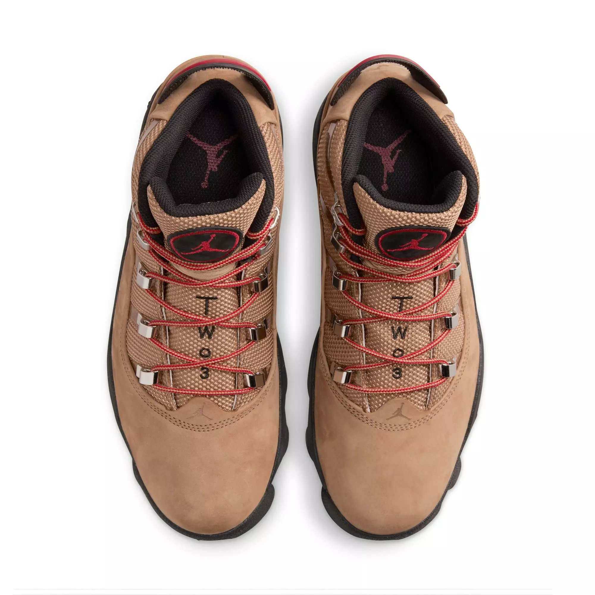 Jordan Winterized 6 Rings "Rocky Tan/Black/Red" Men's Boot - TAN