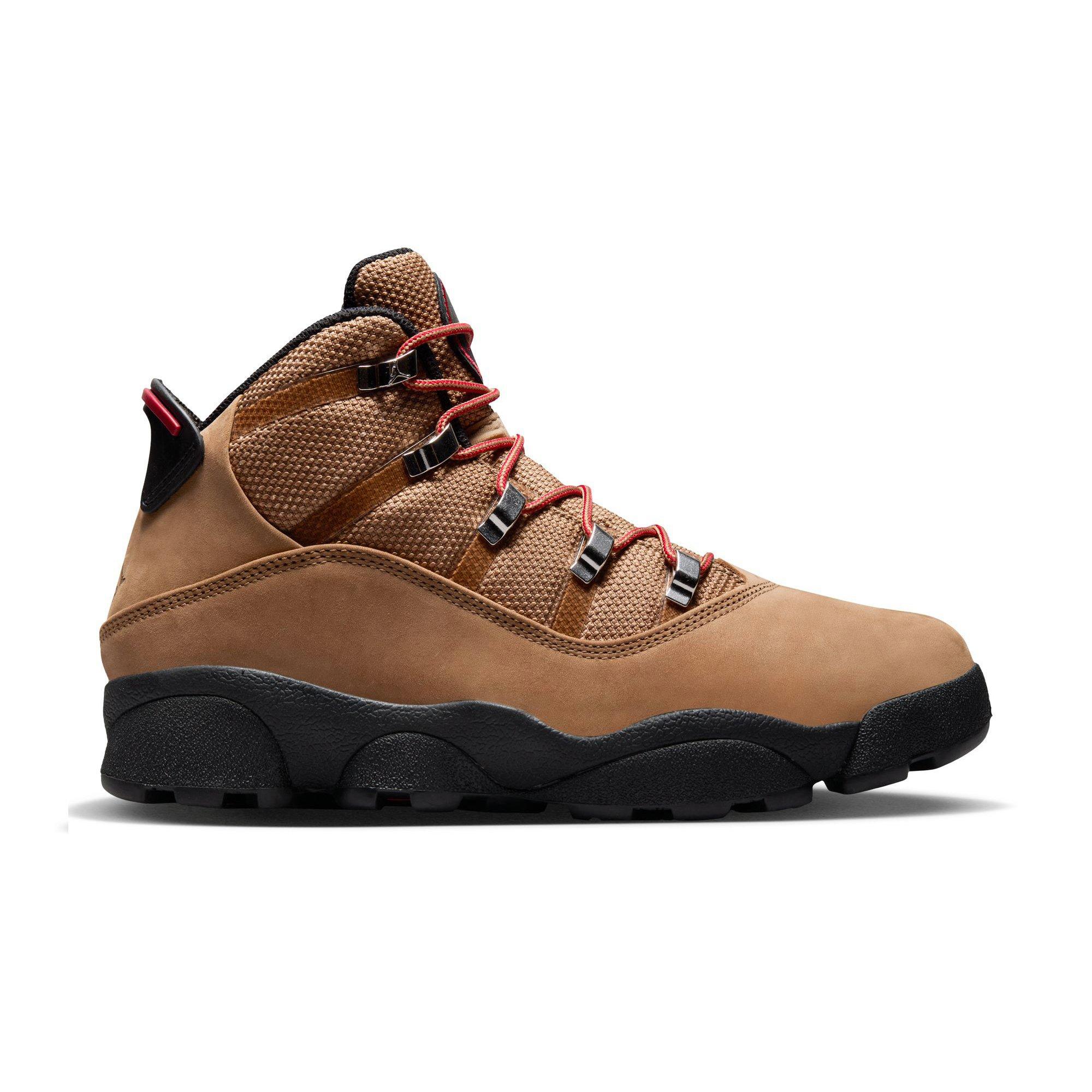 Jordan Winterized 6 Rings "Rocky Tan/Black/Red" Men's Boot - TAN Thumbnail View 1