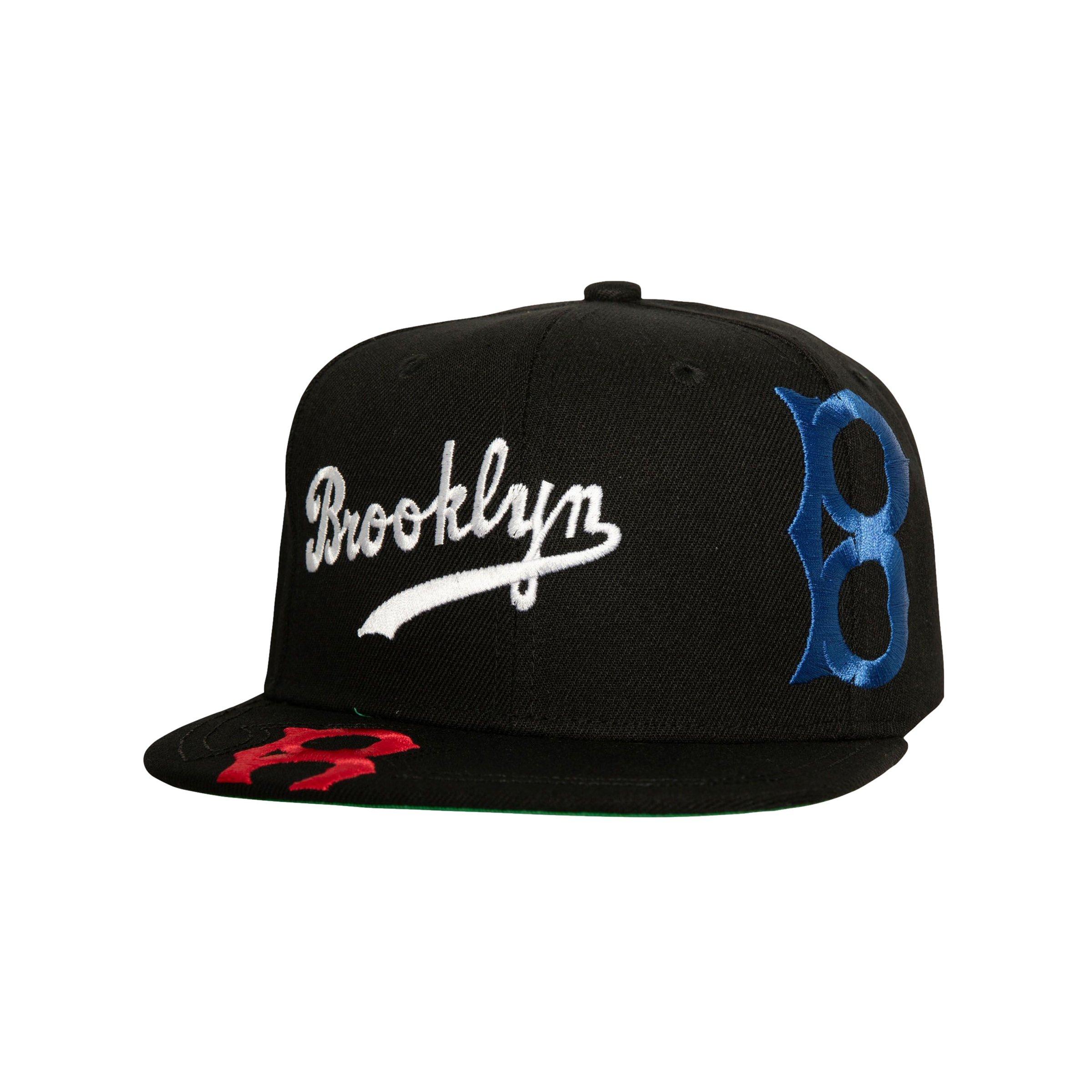 Mitchell & Ness Brooklyn Dodgers MLB Landed Cooperstown Collection Snapback - BLACK