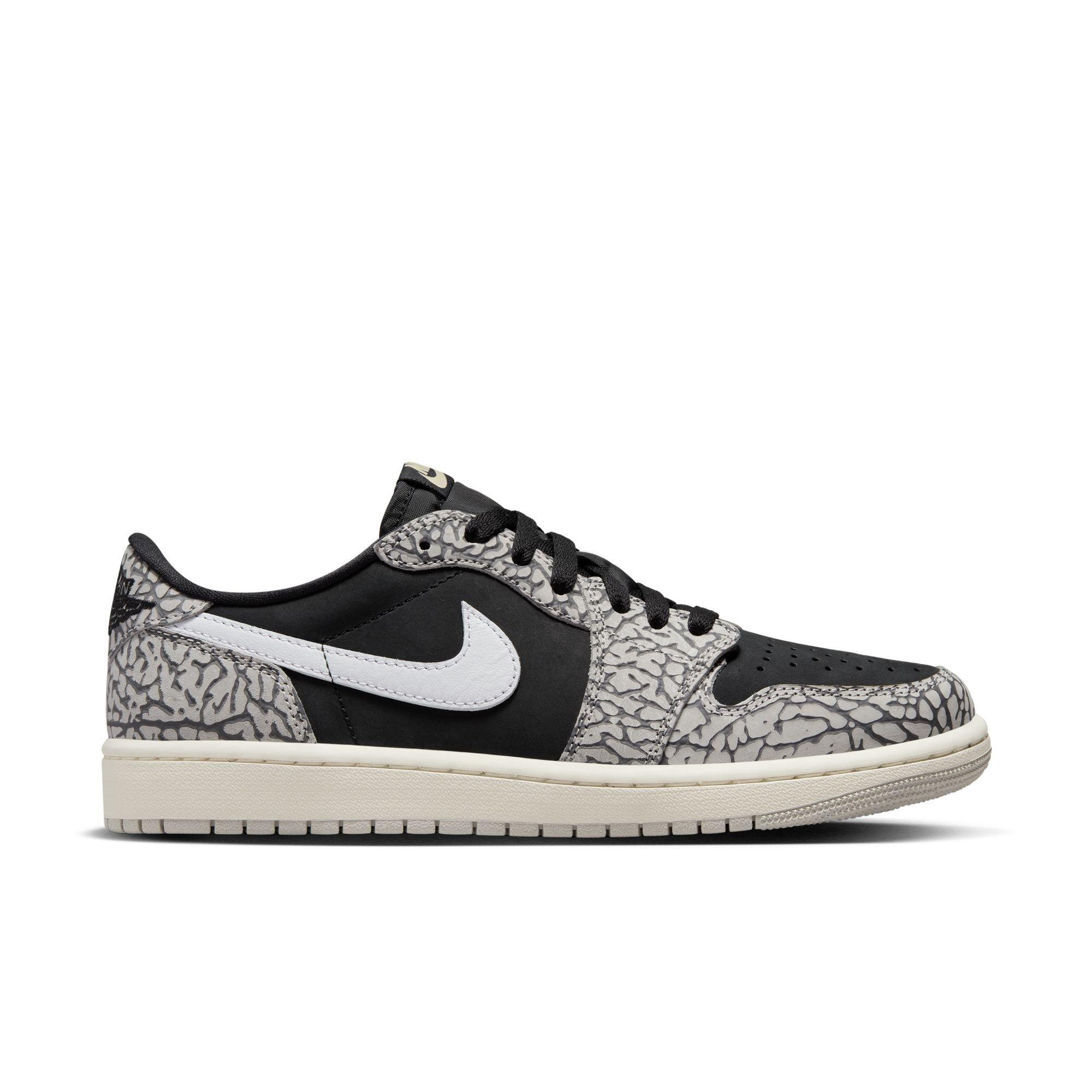 Jordan 1 Low OG Black Toe Men's Shoe - Hibbett