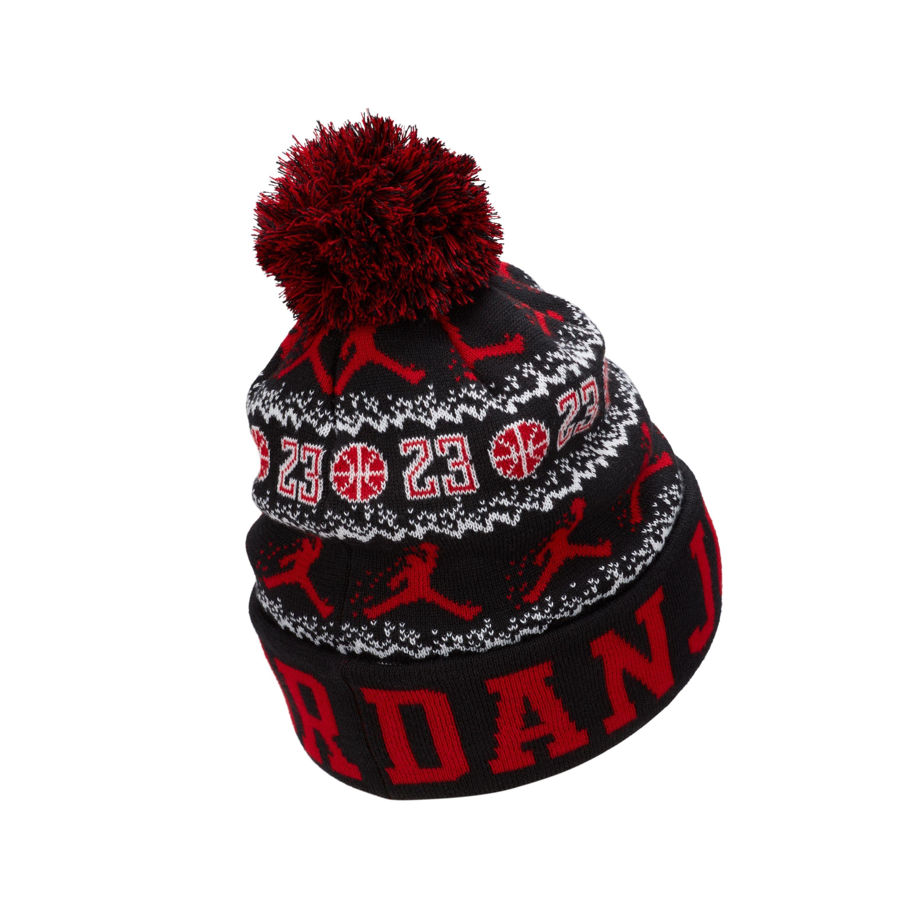 Jordan Peak AOJ Beanie - Black/Red - BLACK/RED