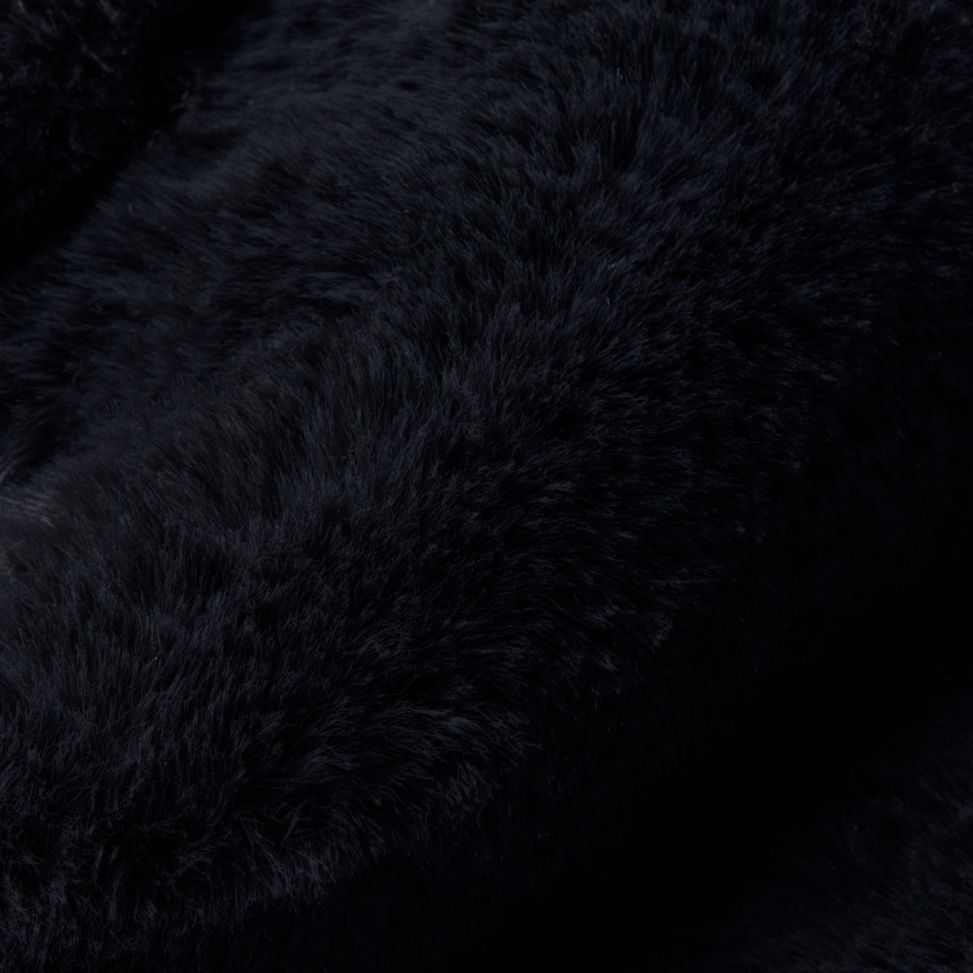 Nike Women's Sportswear Faux Fur Tote Bag-Black - BLACK Thumbnail View 7