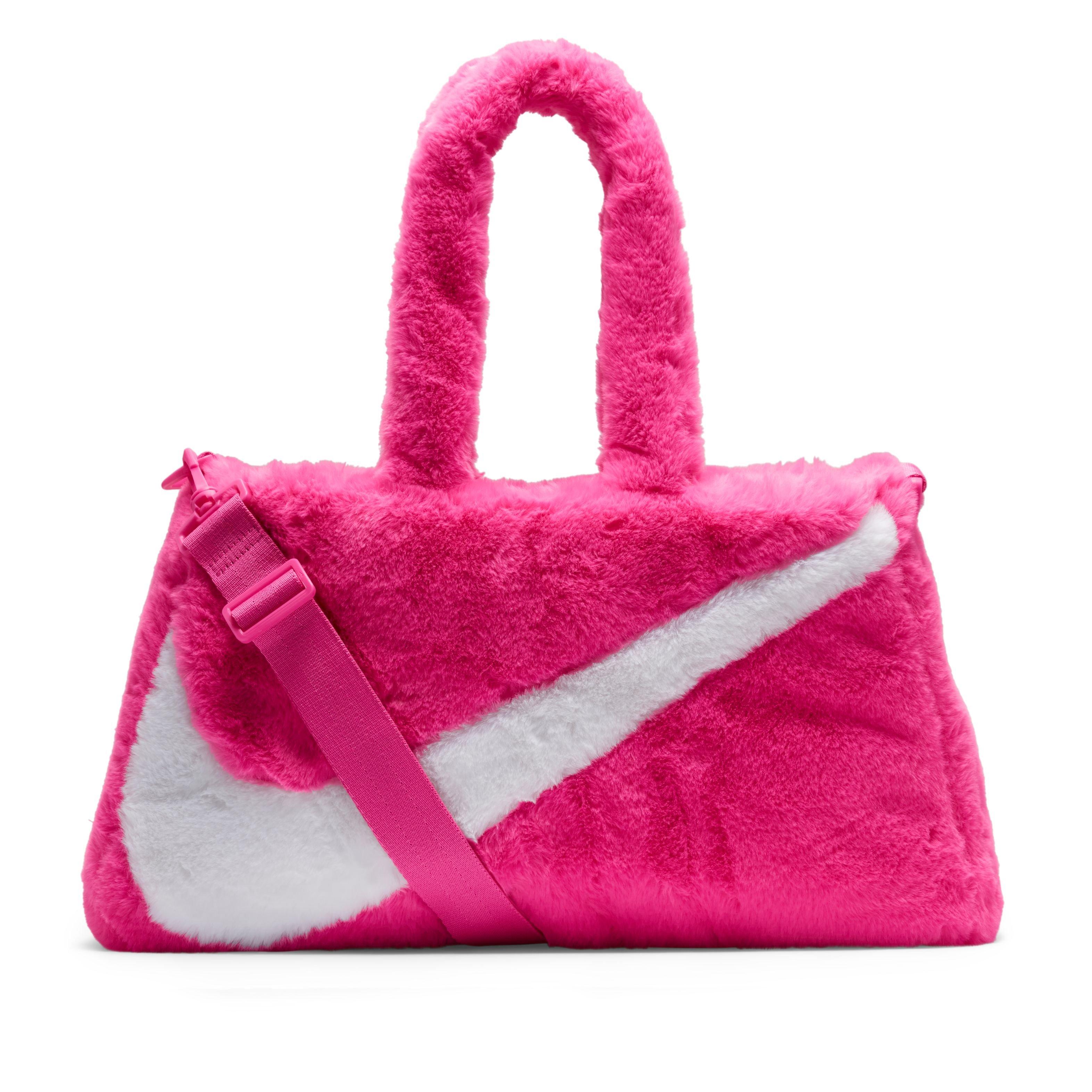 Nike Women's Sportswear Faux Fur Tote Bag-Pink