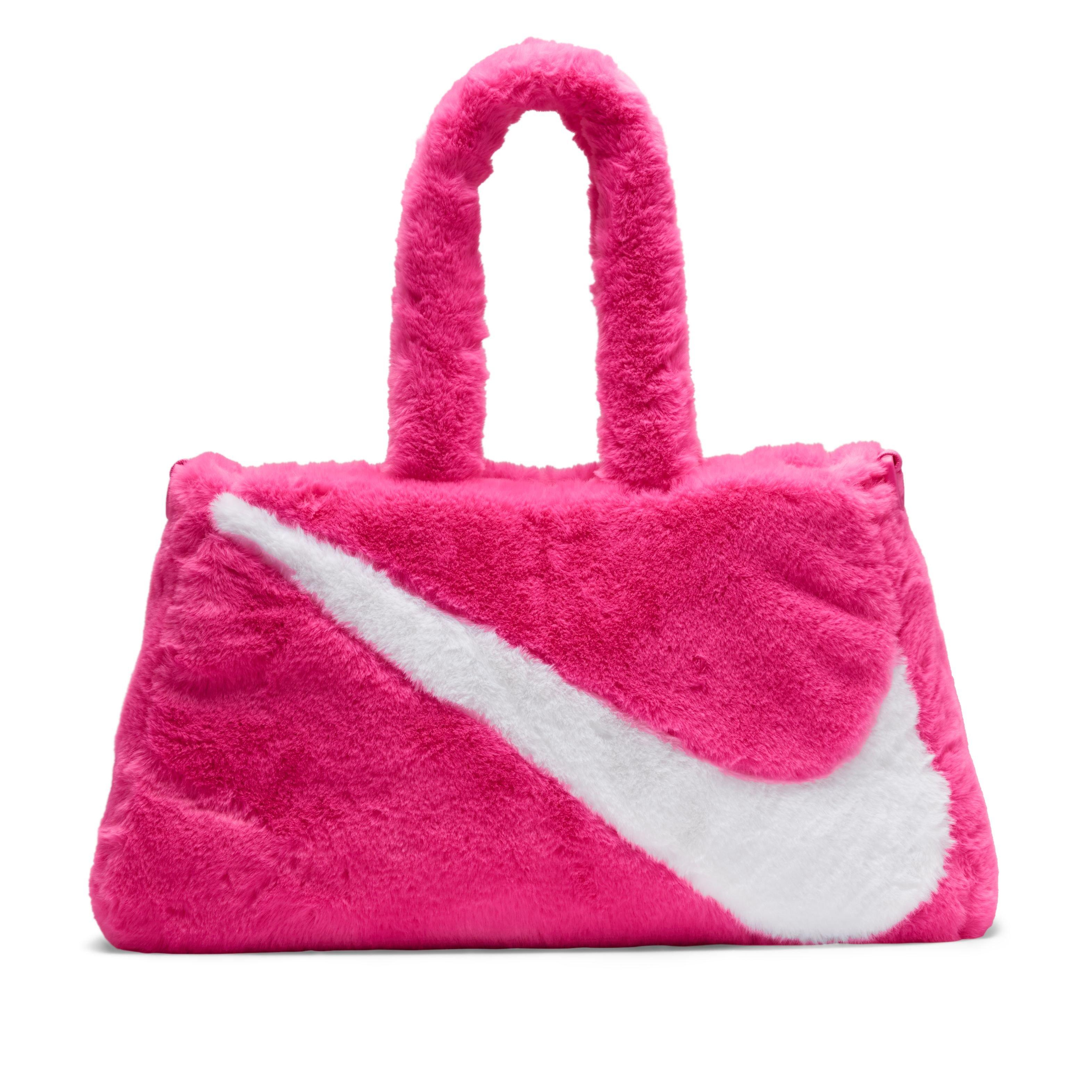 Nike Sportswear Faux Fur Tote Bag-Black