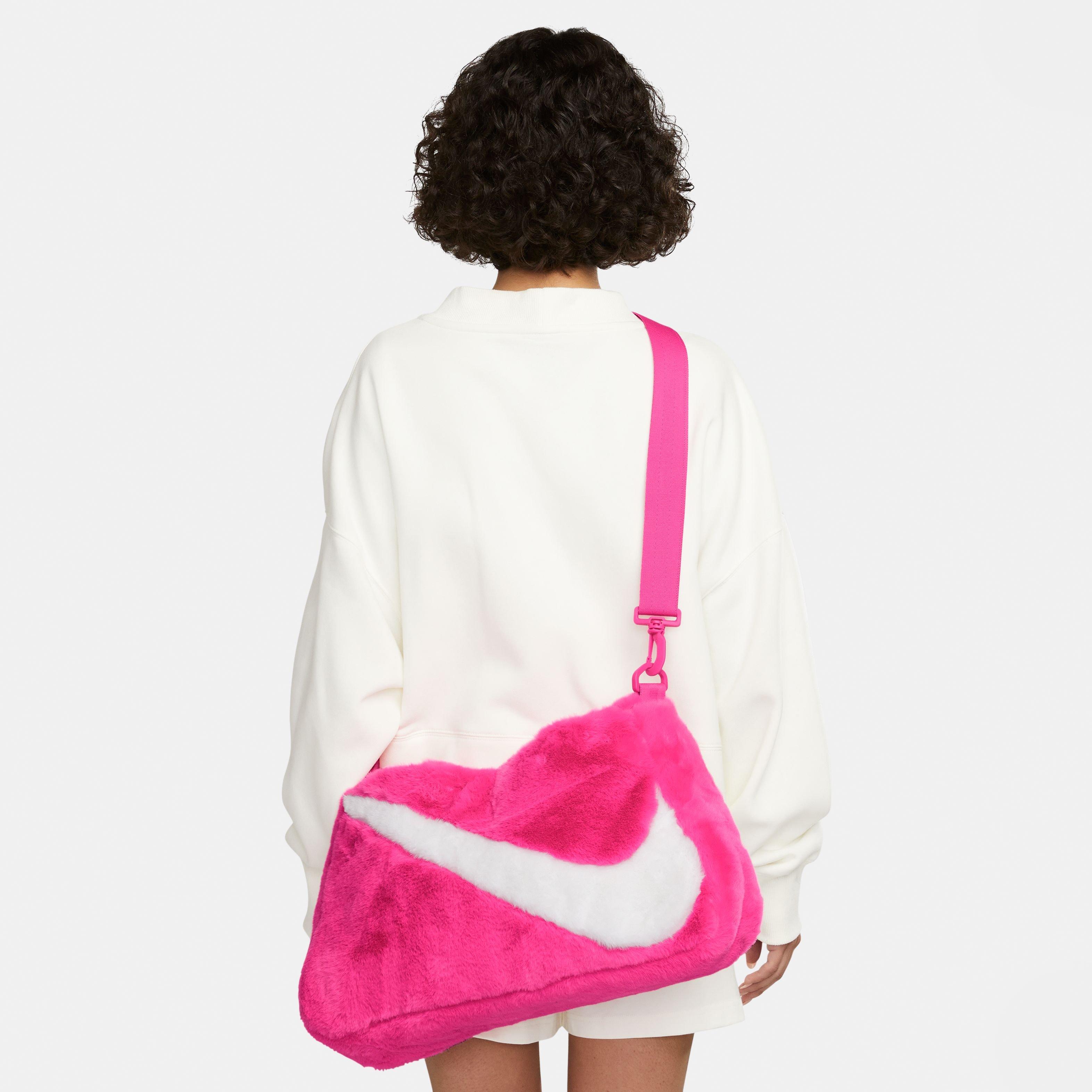 Nike Women's Sportswear Faux Fur Tote (10L) in Pink - ShopStyle