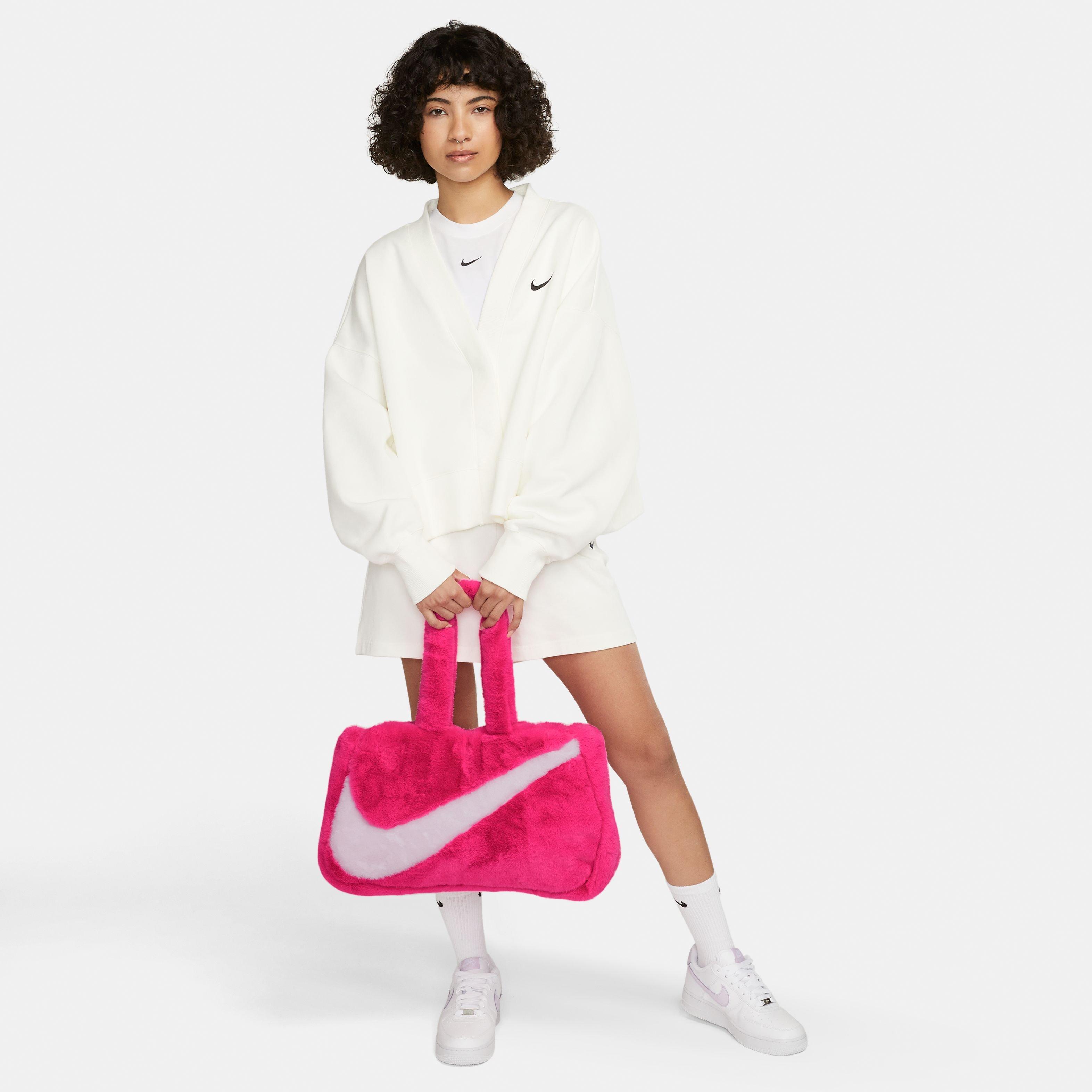 Nike Women's Sportswear Faux Fur Tote Bag-Tan