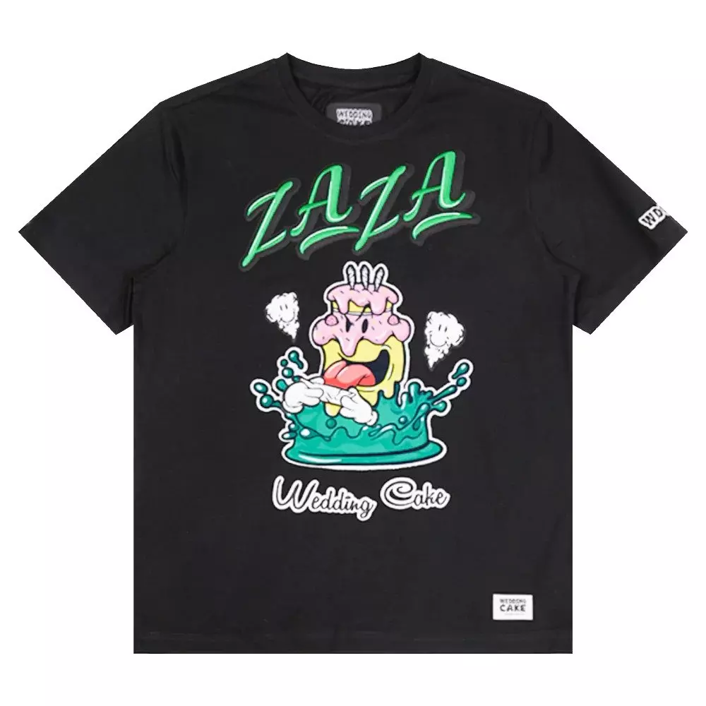 Wedding Cake Men's Roll That Zaza Tee - Black - BLACK