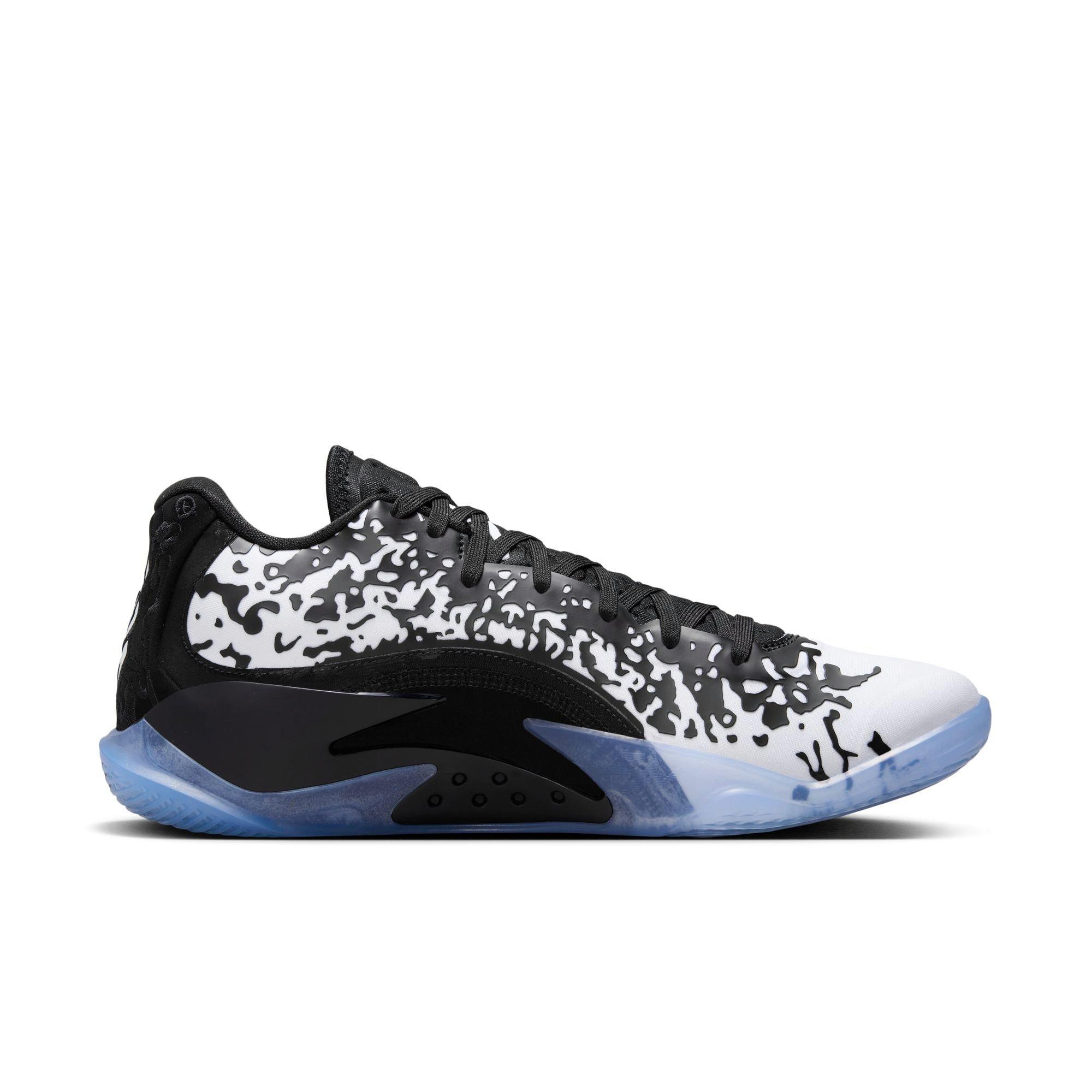 Jordan Zion 3 "Black/White" Men's Basketball Shoe - BLACK/WHITE/LASER ORANGE Thumbnail View 2