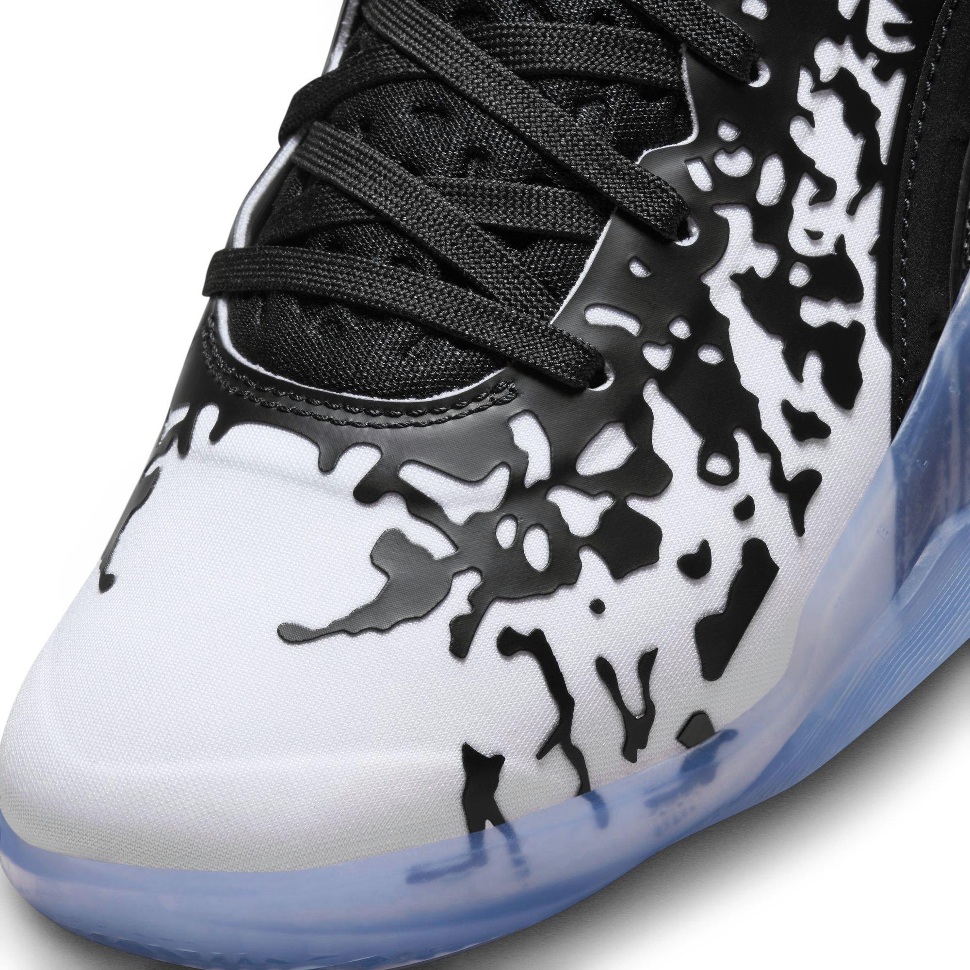 Jordan Zion 3 "Black/White" Men's Basketball Shoe - BLACK/WHITE/LASER ORANGE Thumbnail View 4