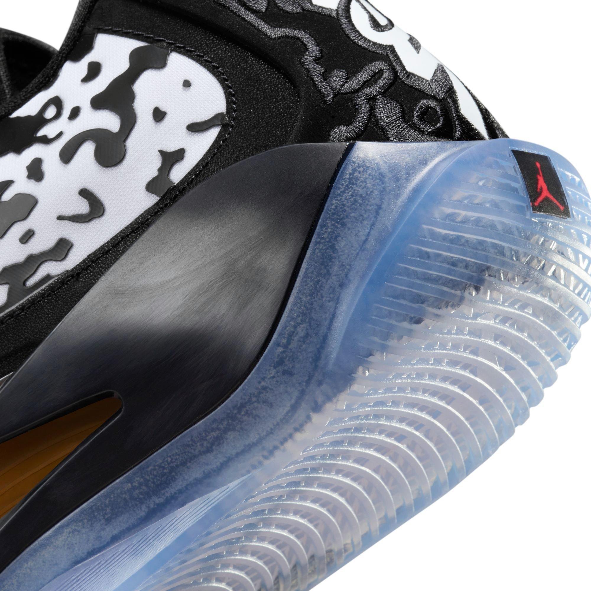 Jordan Zion 3 "Black/White" Men's Basketball Shoe - BLACK/WHITE/LASER ORANGE Thumbnail View 5