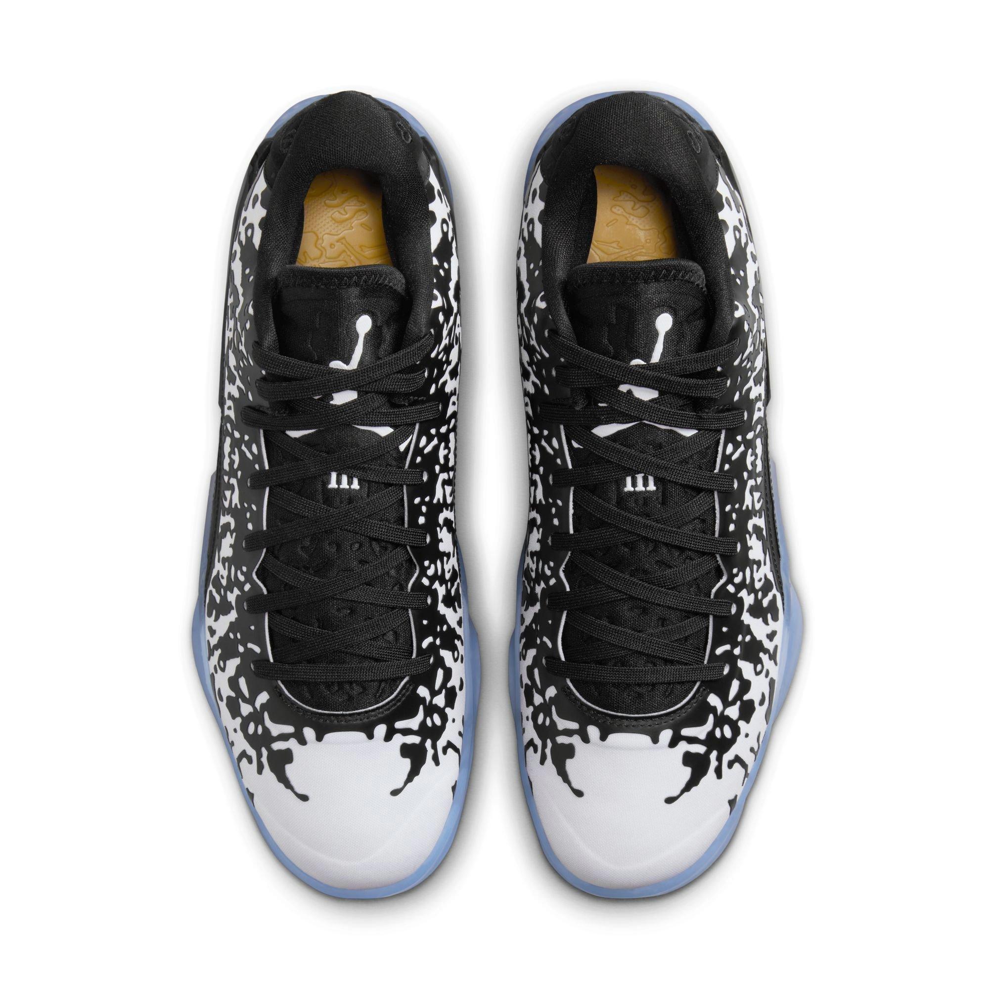 Jordan Zion 3 "Black/White" Men's Basketball Shoe - BLACK/WHITE/LASER ORANGE Thumbnail View 12