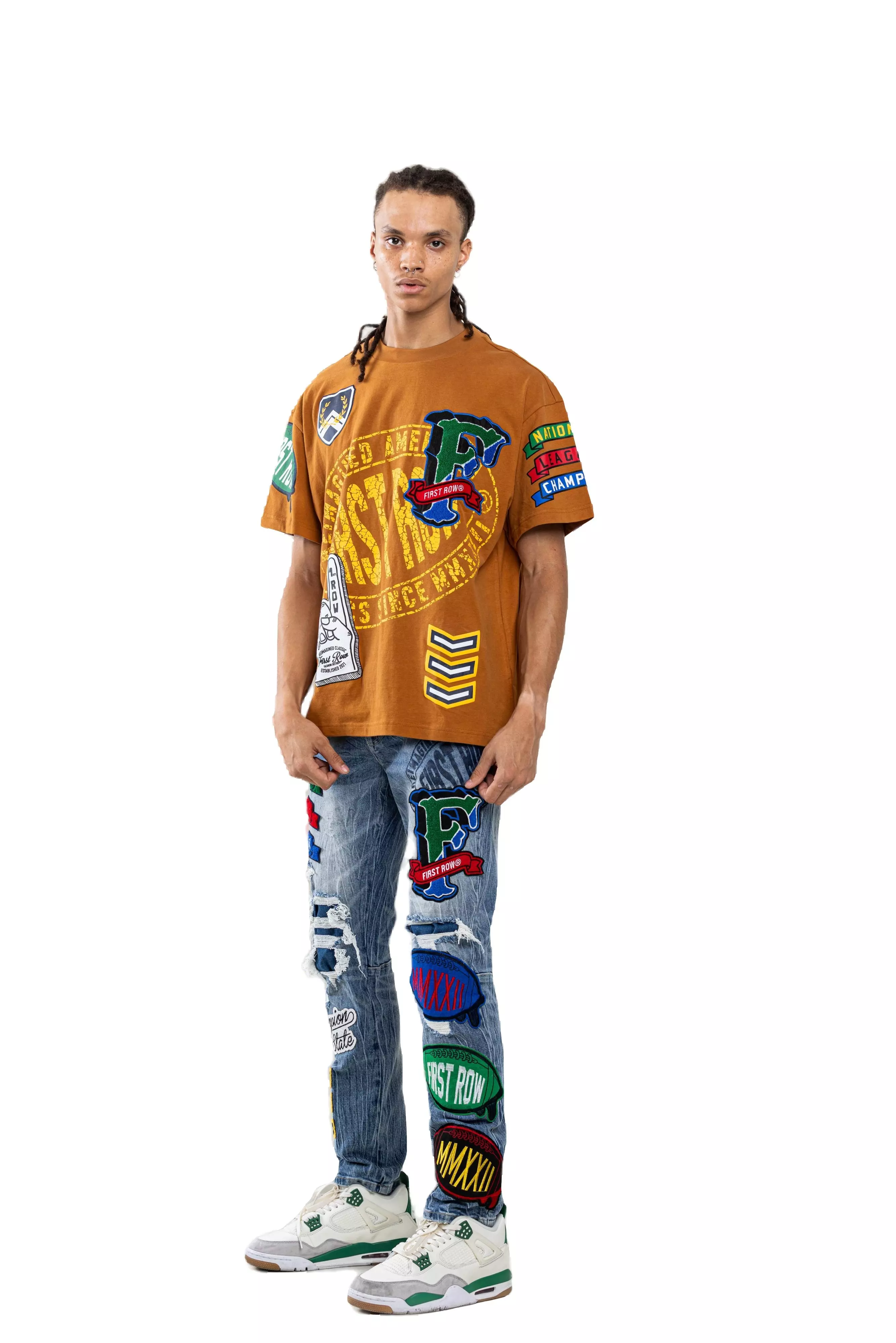 First Row Men's Graphic Tee - Wheat - WHEAT