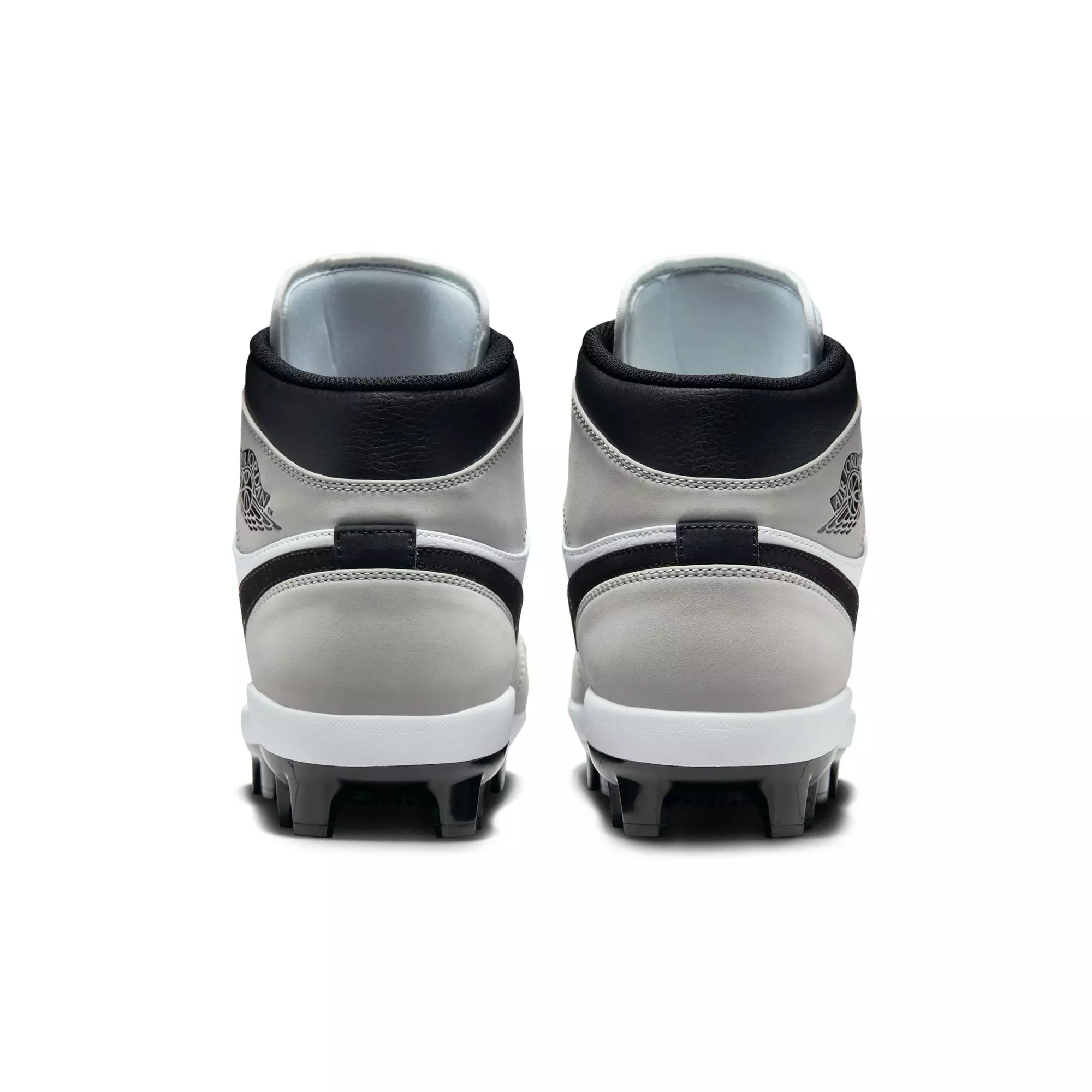 Jordan 1 Retro MCS "Lt Smoke Grey/Black/White" Men's Baseball Cleat - GREY/BLACK/WHITE