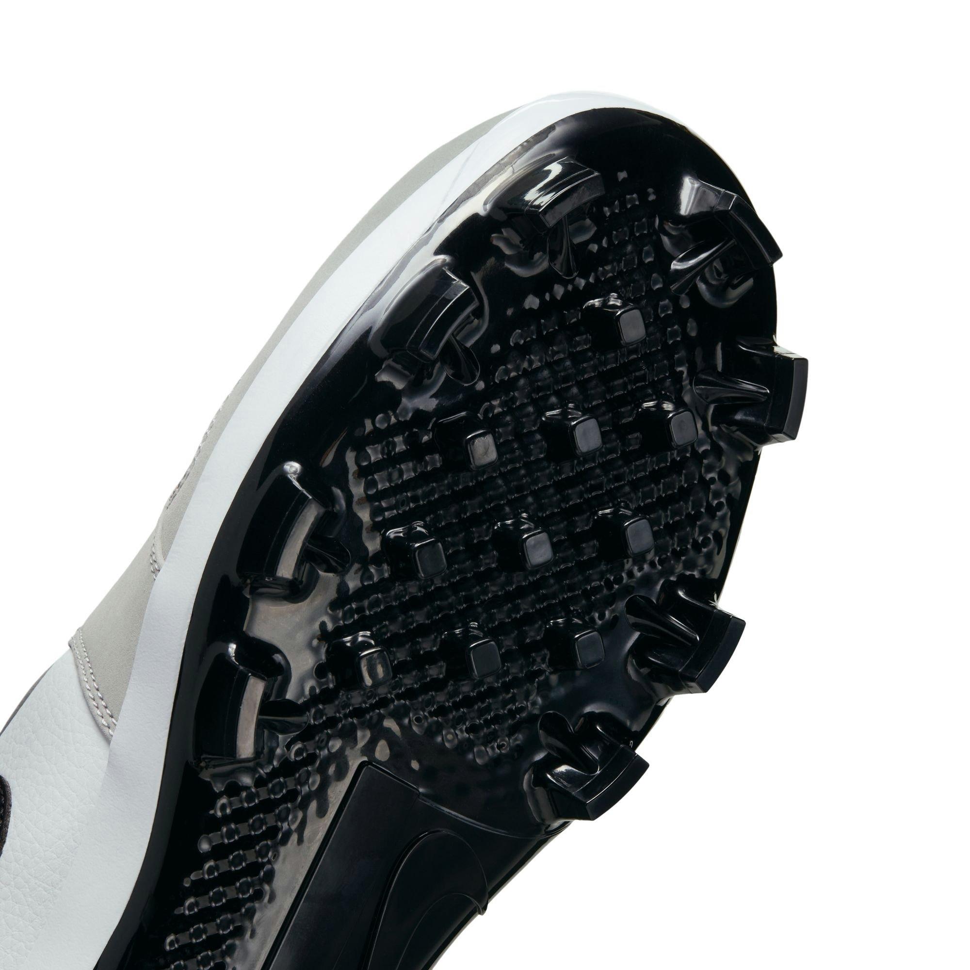 Jordan 1 Retro MCS "Lt Smoke Grey/Black/White" Men's Baseball Cleat - GREY/BLACK/WHITE Thumbnail View 8