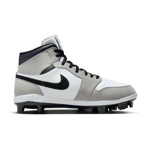 Jordan 1 Retro MCS "Lt Smoke Grey/Black/White" Men's Baseball Cleat