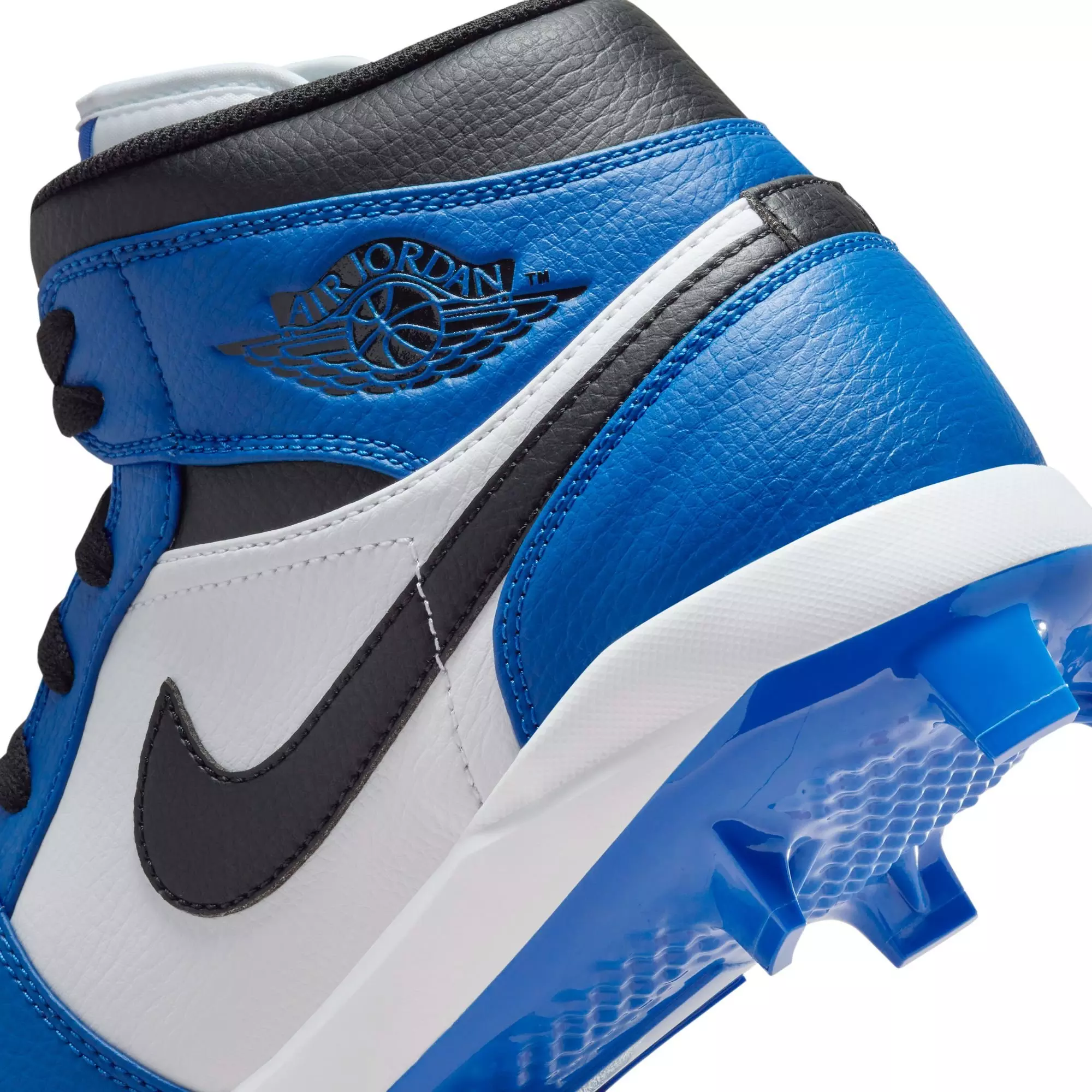 Jordan 1 Retro MCS "Game Royal/White/Black" Men's Baseball Cleat - ROYAL/BLACK/WHITE