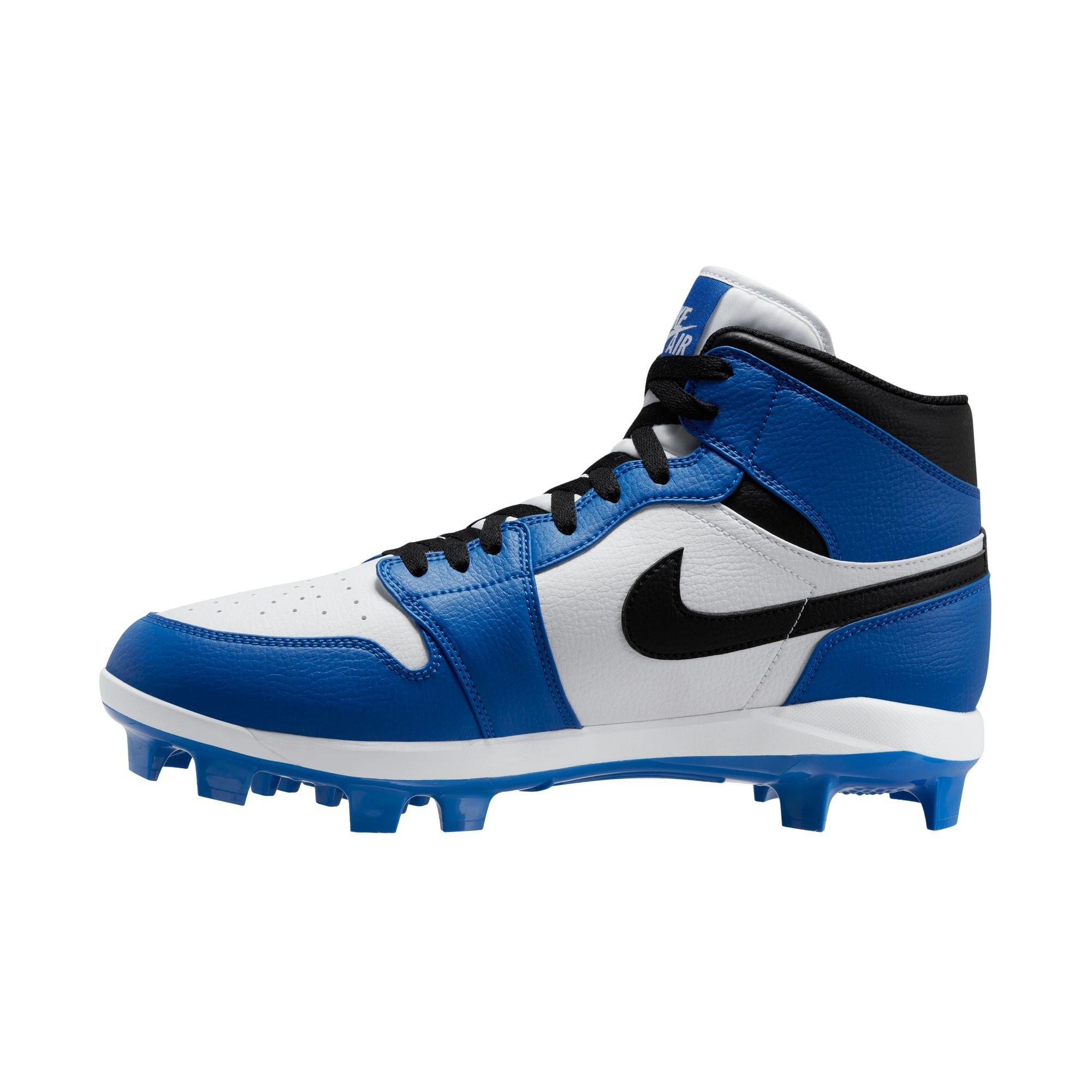 Jordan 1 Retro MCS "Game Royal/White/Black" Men's Baseball Cleat - ROYAL/BLACK/WHITE Thumbnail View 4
